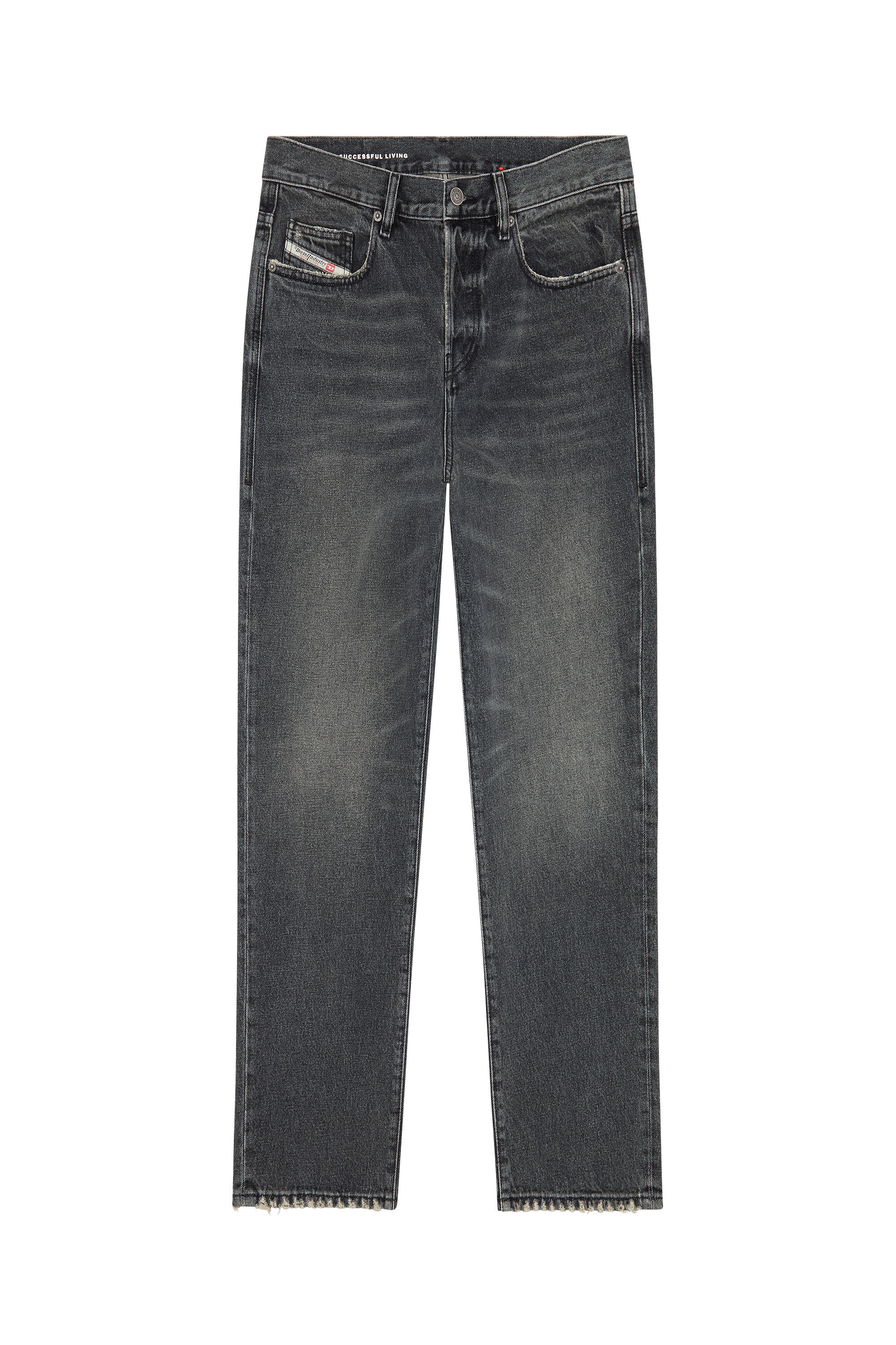 Diesel - Straight Jeans 2020 D-Viker 007K8, Noir/Gris foncé - Image 2