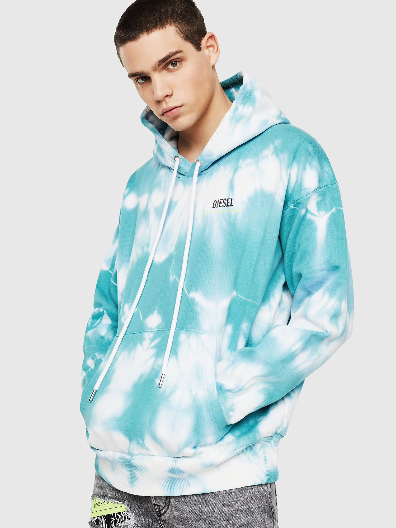diesel blue hoodie