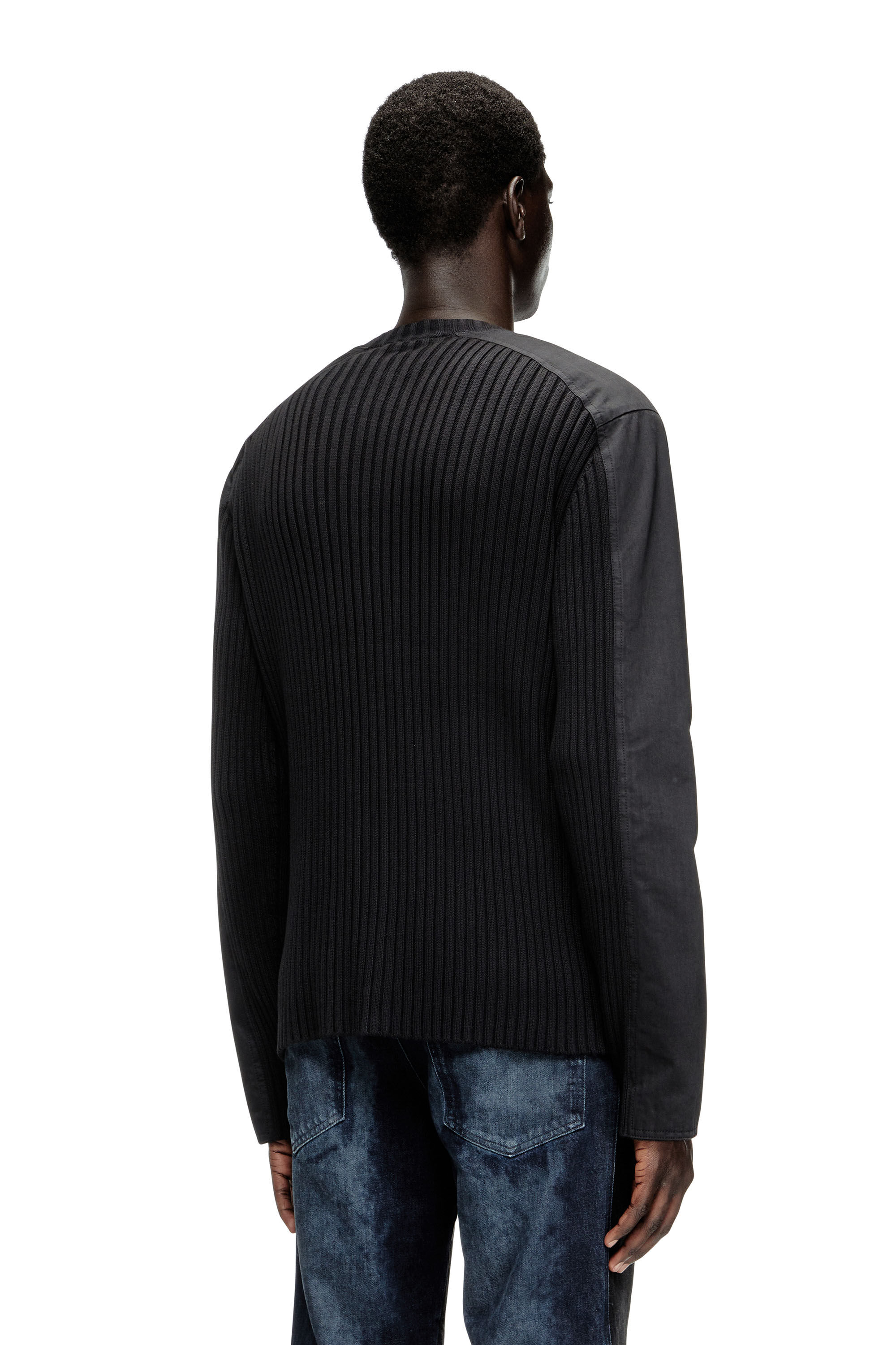Diesel - K-MATTY, Cardigan con zip e pannelli utility Uomo in ToBeDefined - 4