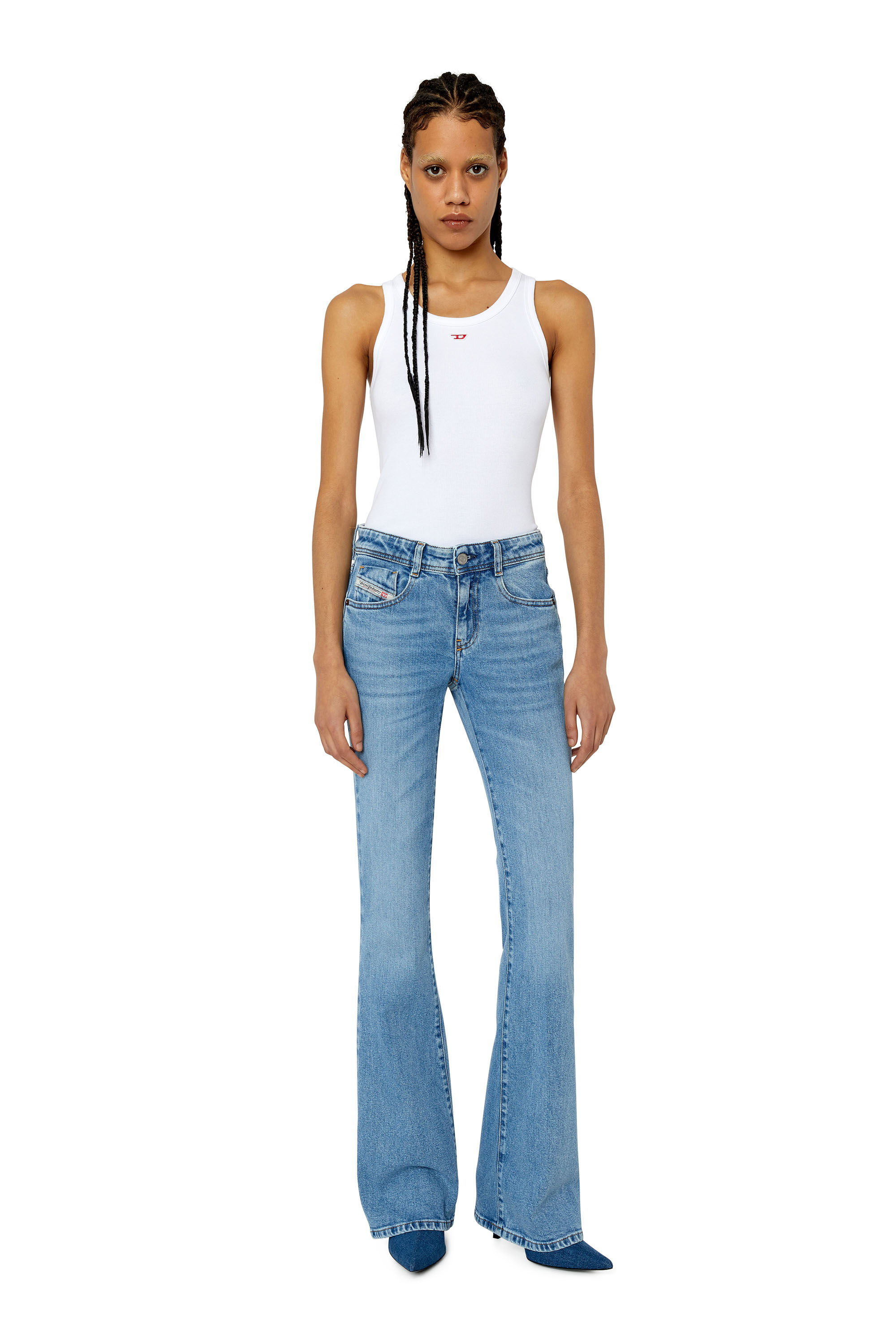 Diesel - Bootcut and Flare Jeans 1969 D-Ebbey 9B92L, Blu Chiaro - Image 1