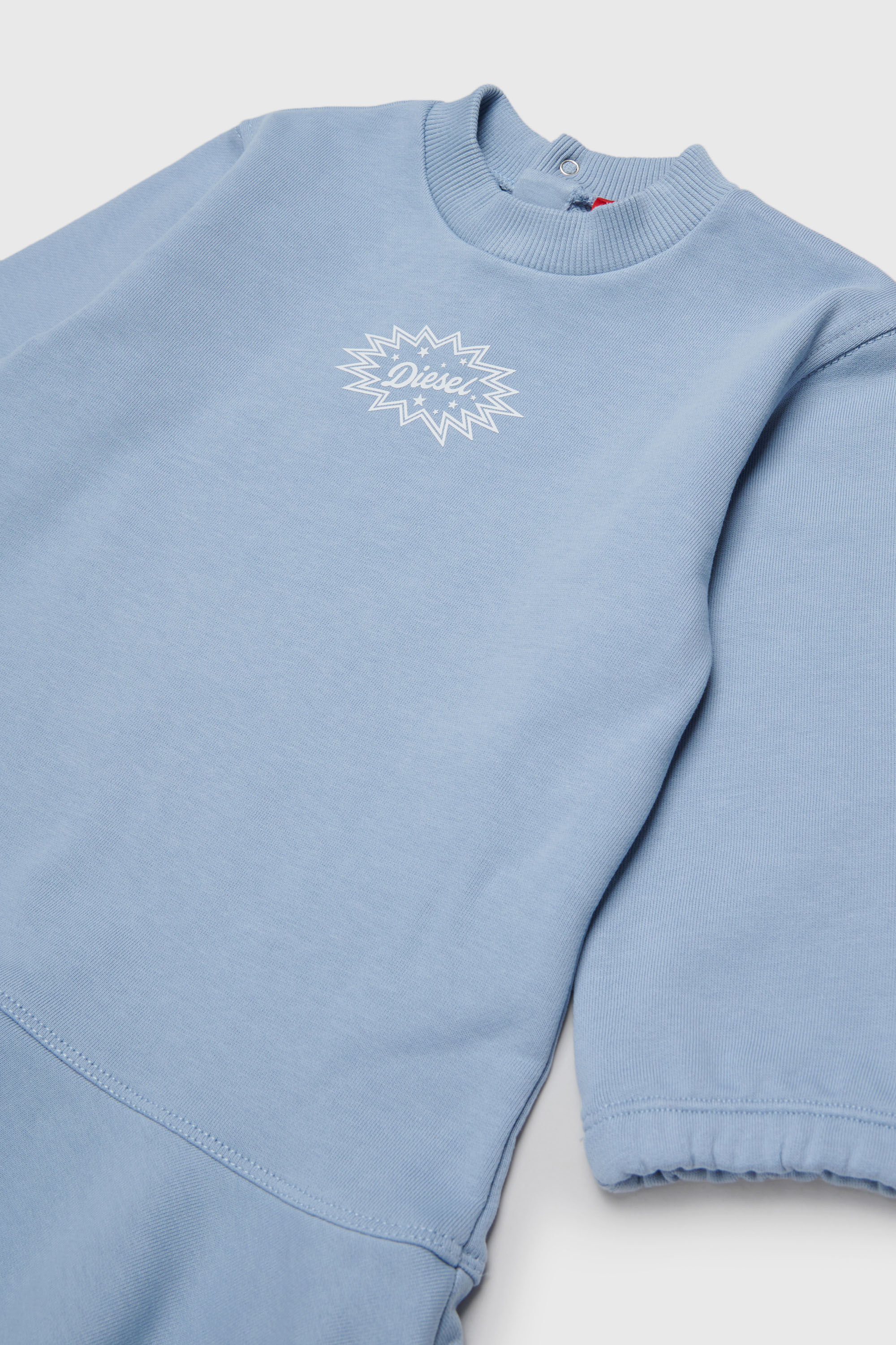 Diesel - DFUMB, Robe sweat &agrave; base volant&eacute;e Femme in Bleu - 3
