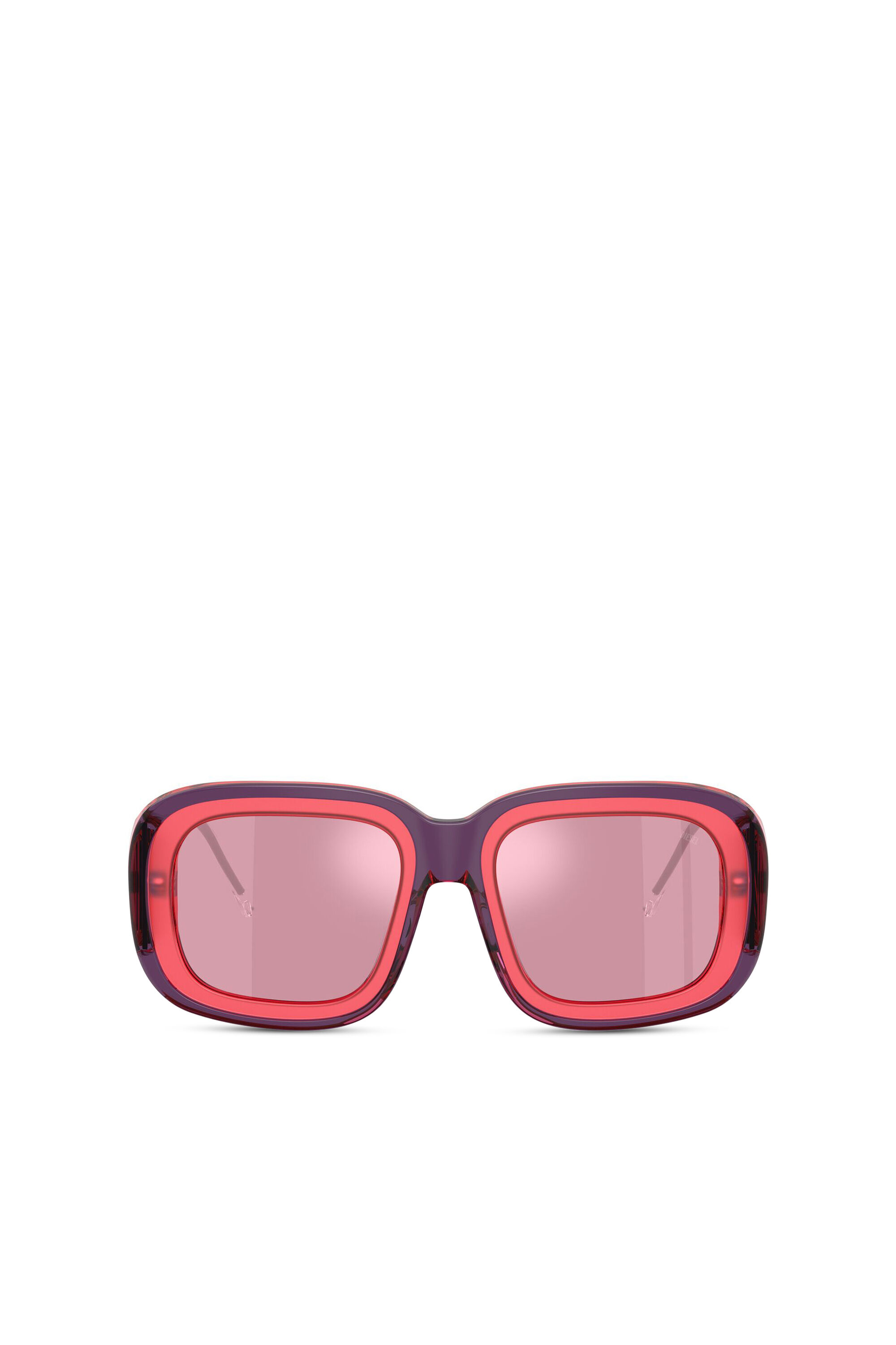 Diesel - 0DL2015U, Lunettes de soleil carr&eacute;es Mixte in Rose - 1