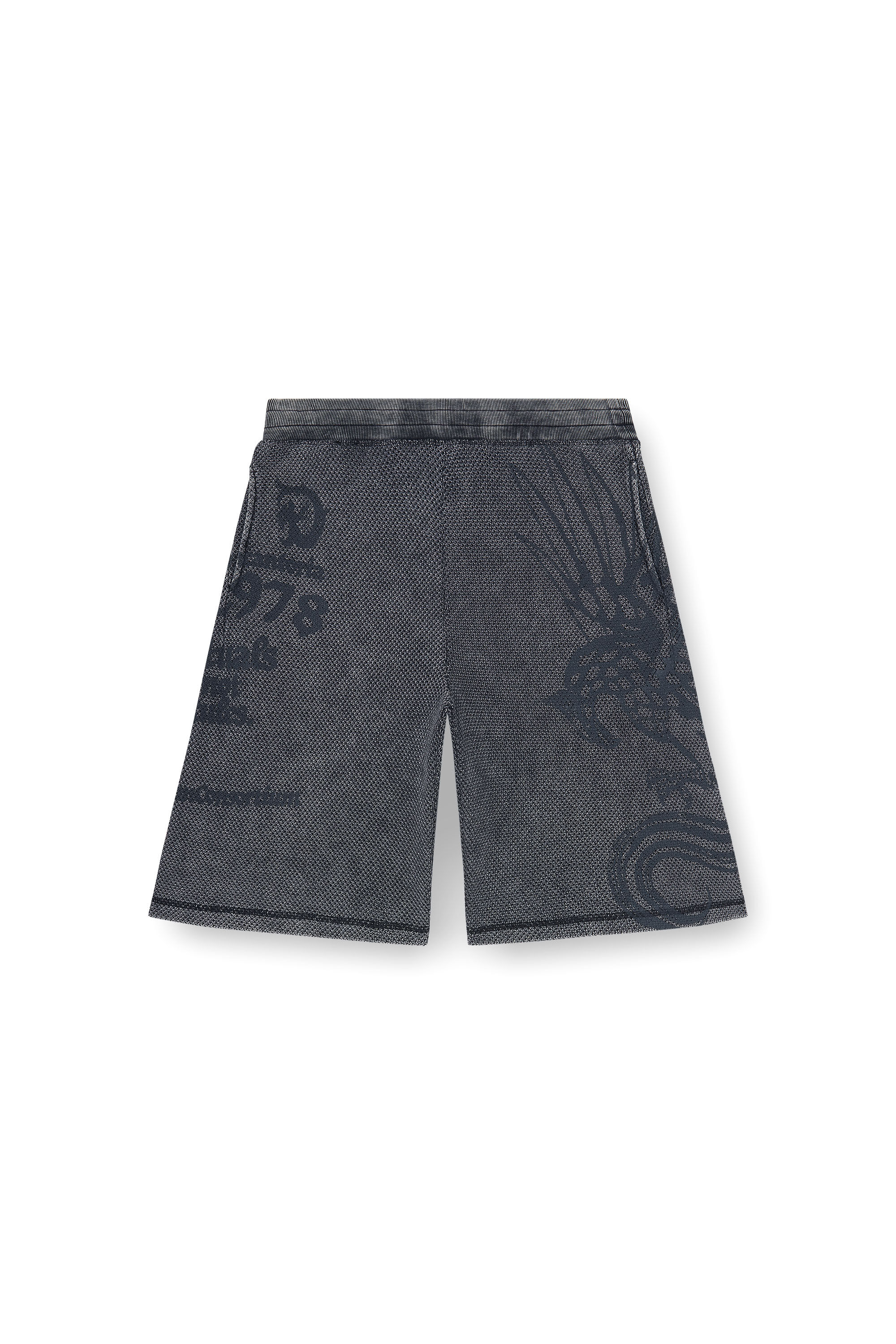 Diesel - P-ERRY, Herren Sweatshorts aus Baumwollmesh mit Prints in null - 2