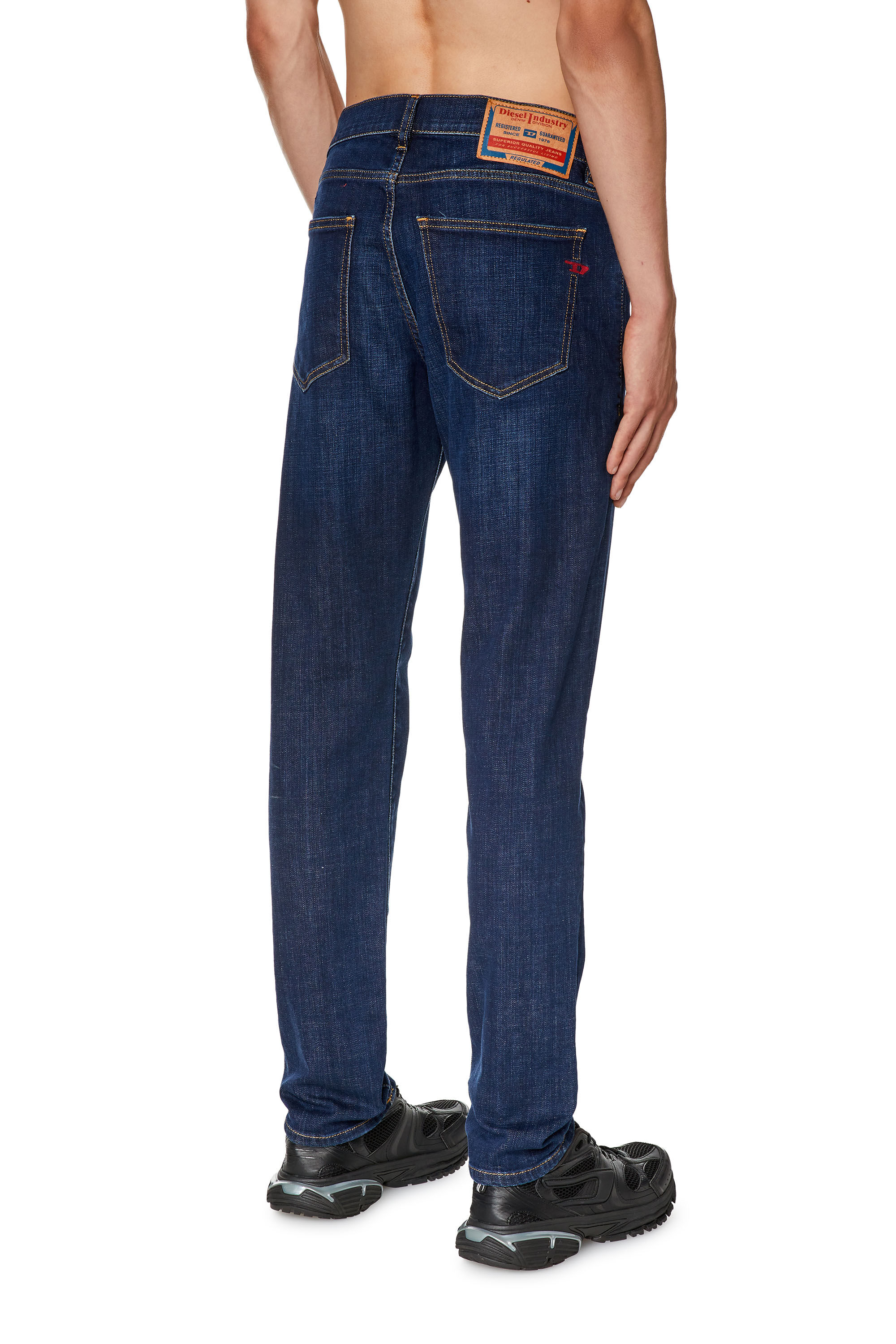 Diesel - Slim Jeans 2019 D-Strukt 09F89, Bleu Foncé - Image 4