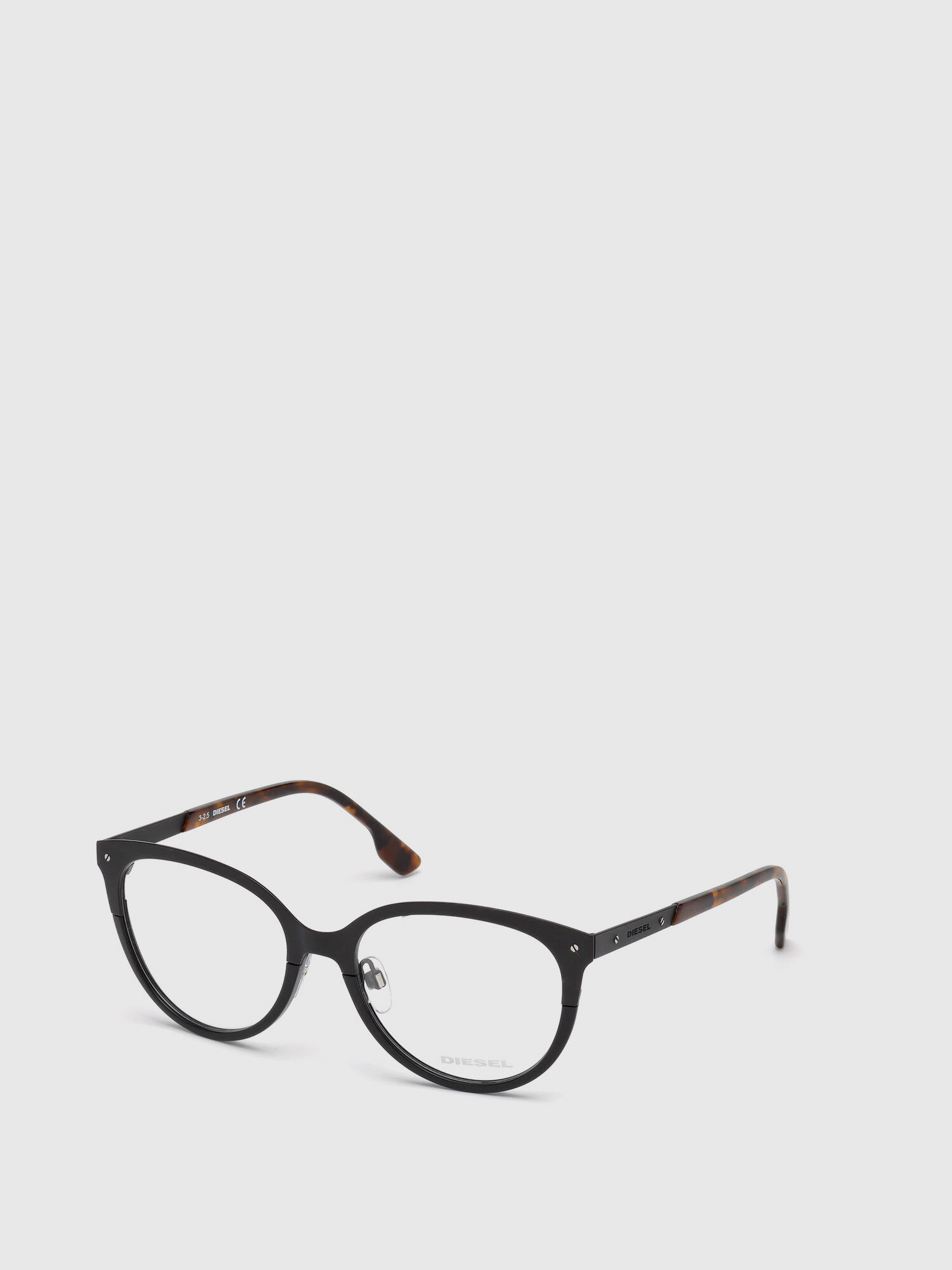 Diesel - DL5217, Damen Acetatbrille mit Cat-Eye Form in Schwarz - 4