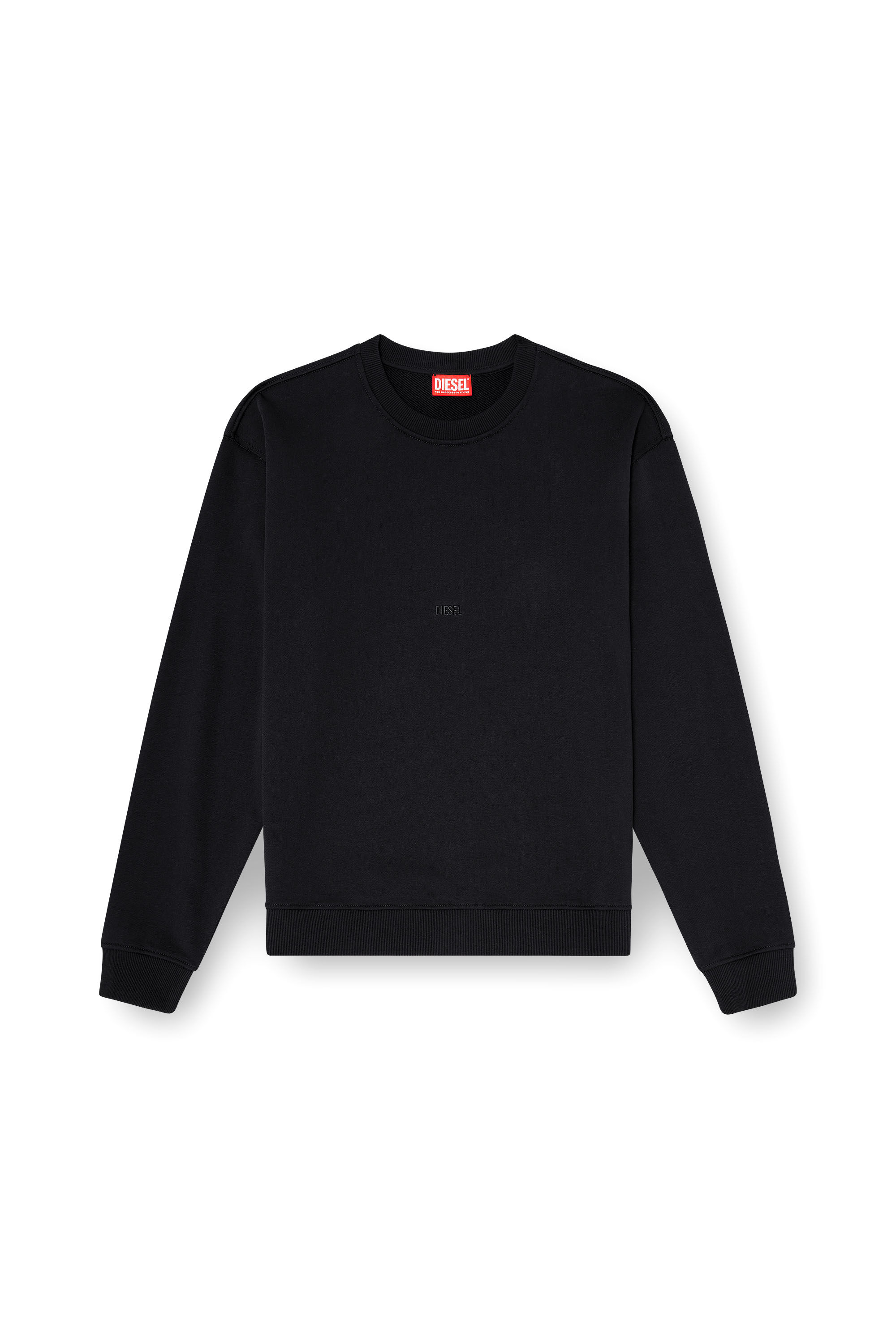Diesel - S-NORM-AA5, Herren Baumwoll-Sweatshirt mit Mikro-Logo-Stickerei in null - 2