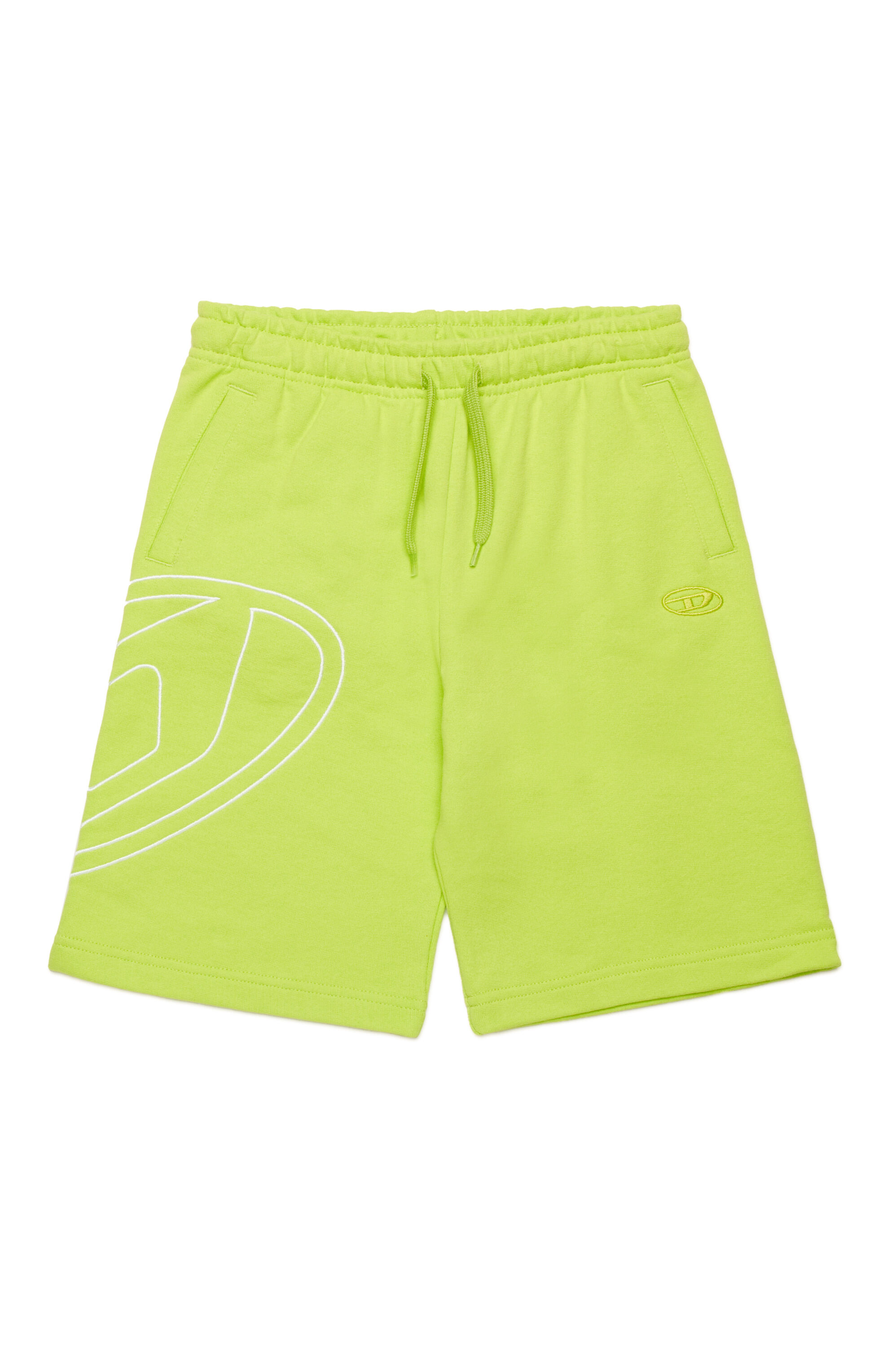 Diesel - PBETTYMEGOVALD, Short de survêtement avec broderie Oval D Homme in Vert - 1