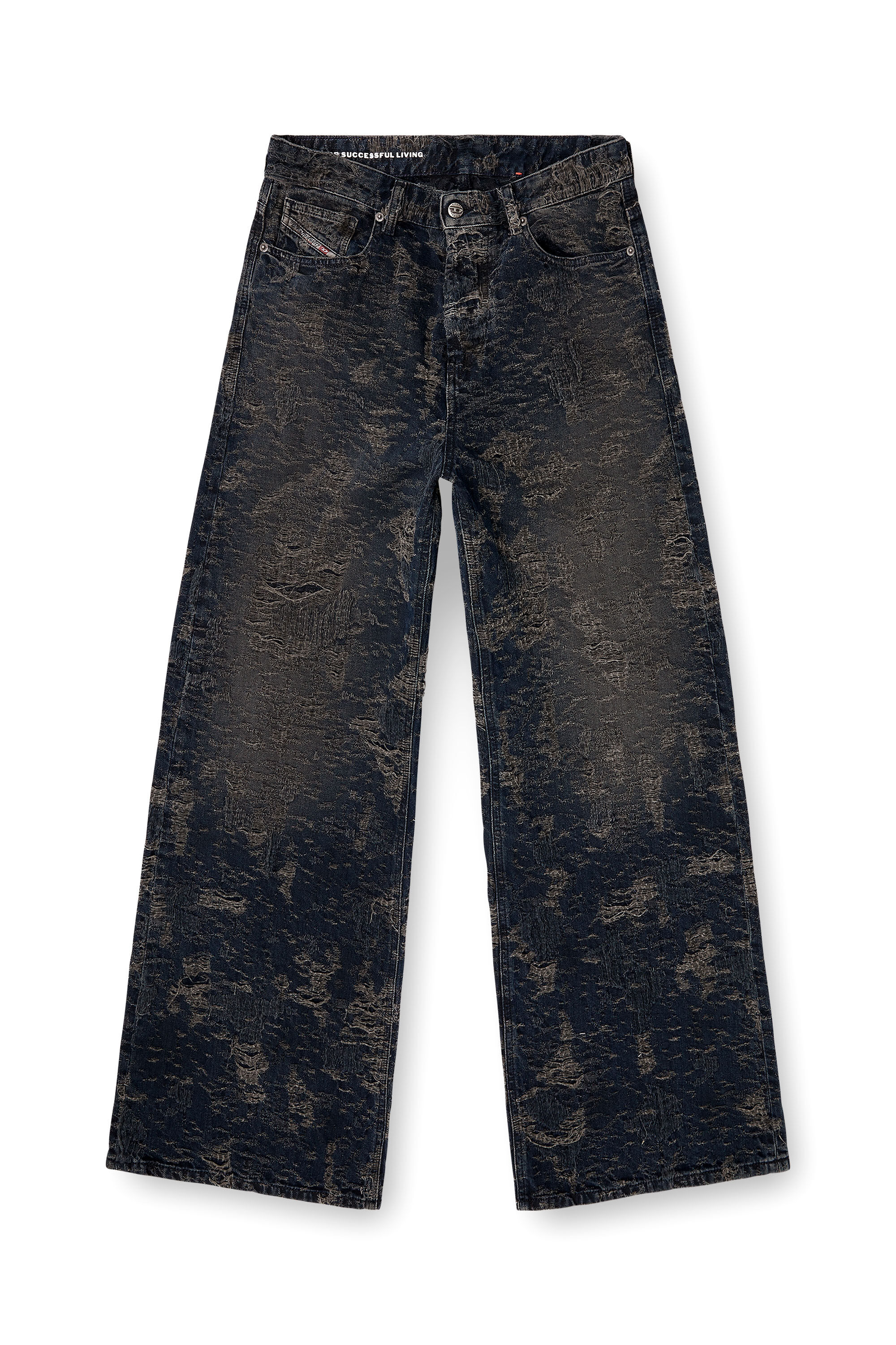 Diesel - Relaxed Jeans 1996 D-Sire 007BV Femme, Noir/Gris foncé - Image 2