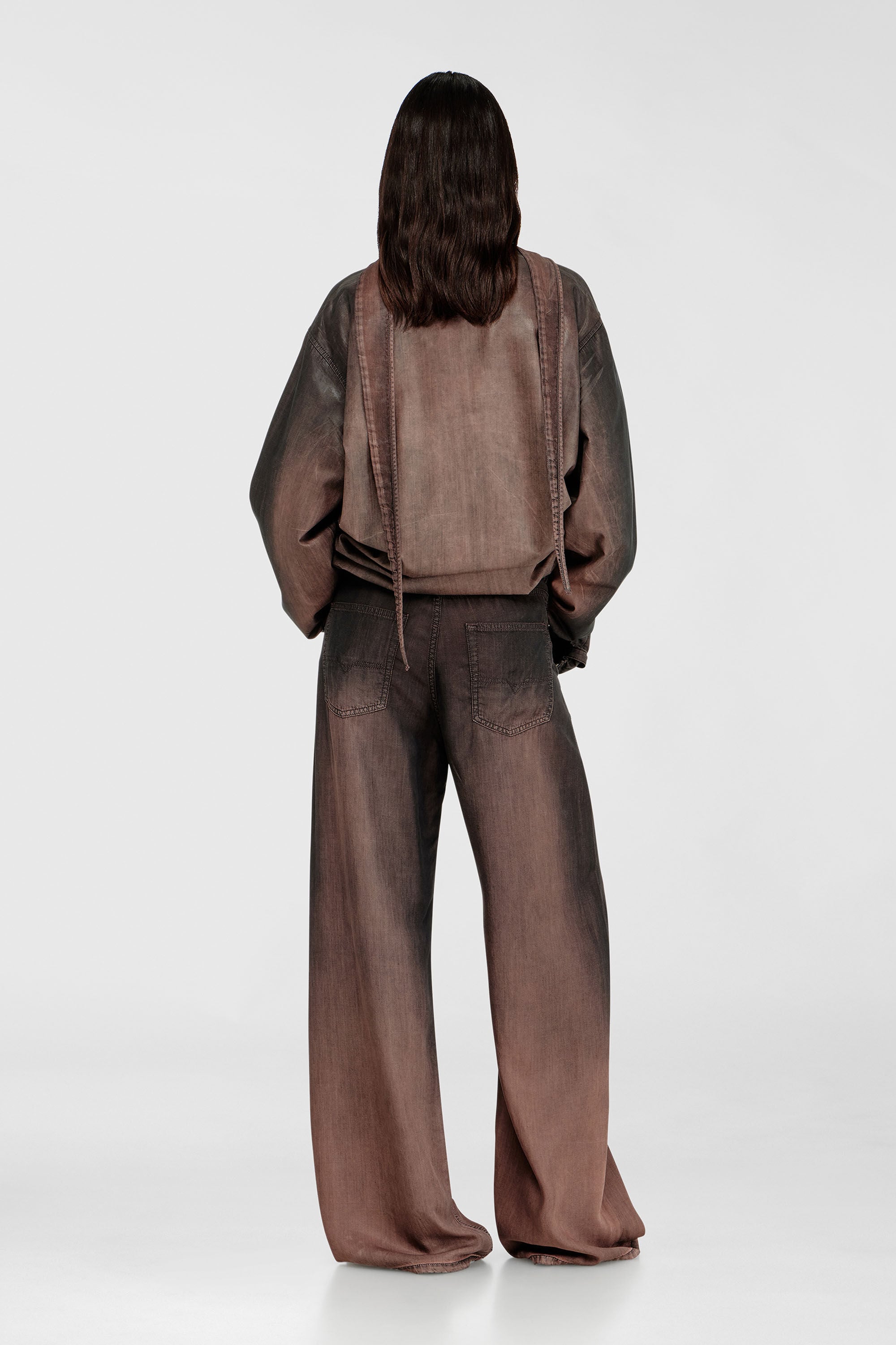 Diesel - Relaxed Jeans 1996 D-Sire 068YF Donna, Marrone - Image 3