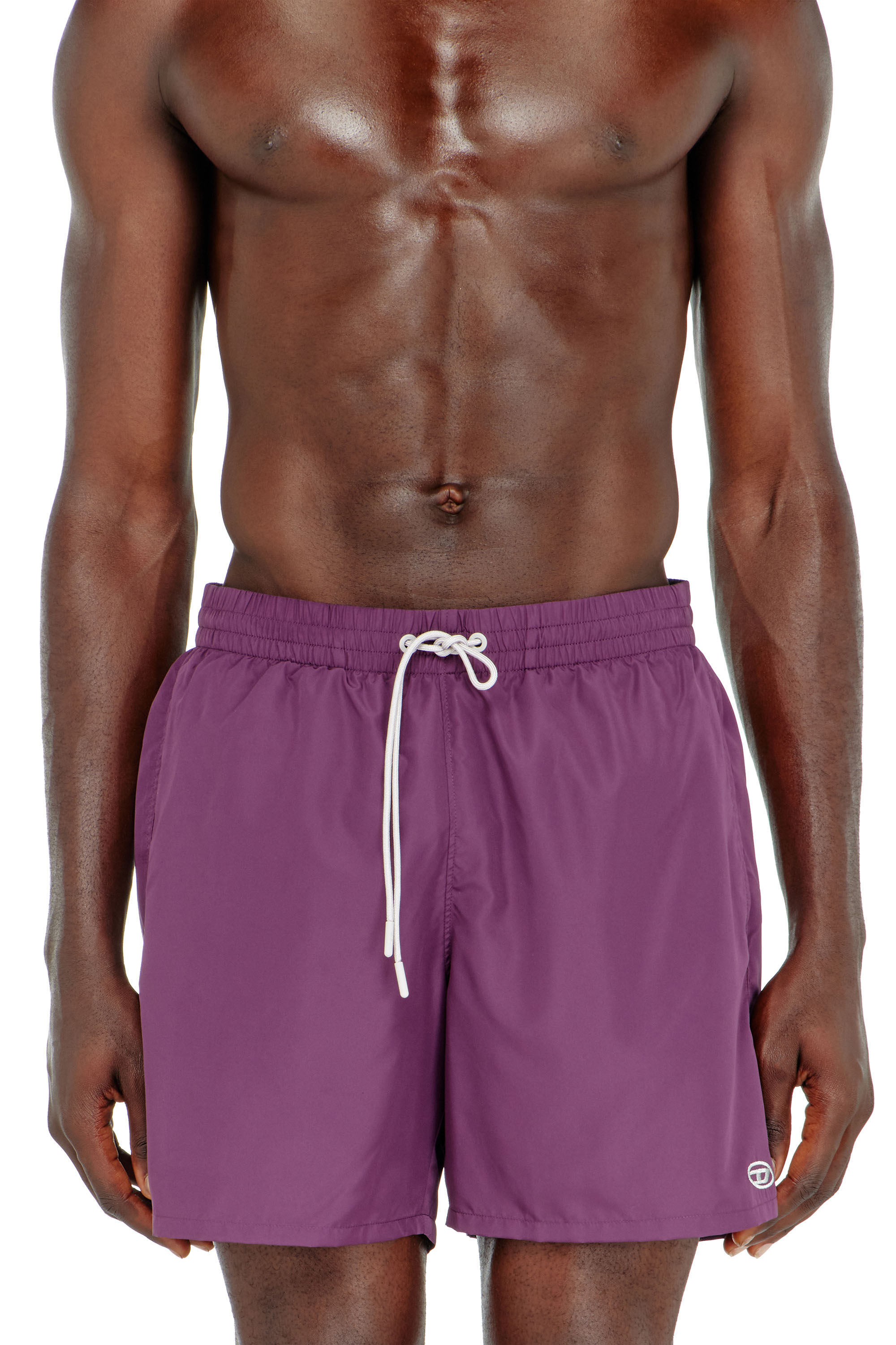 Diesel - GEORGE-41-UTLT, Herren Badeshorts mit metallischem Oval D Logo in null - 1