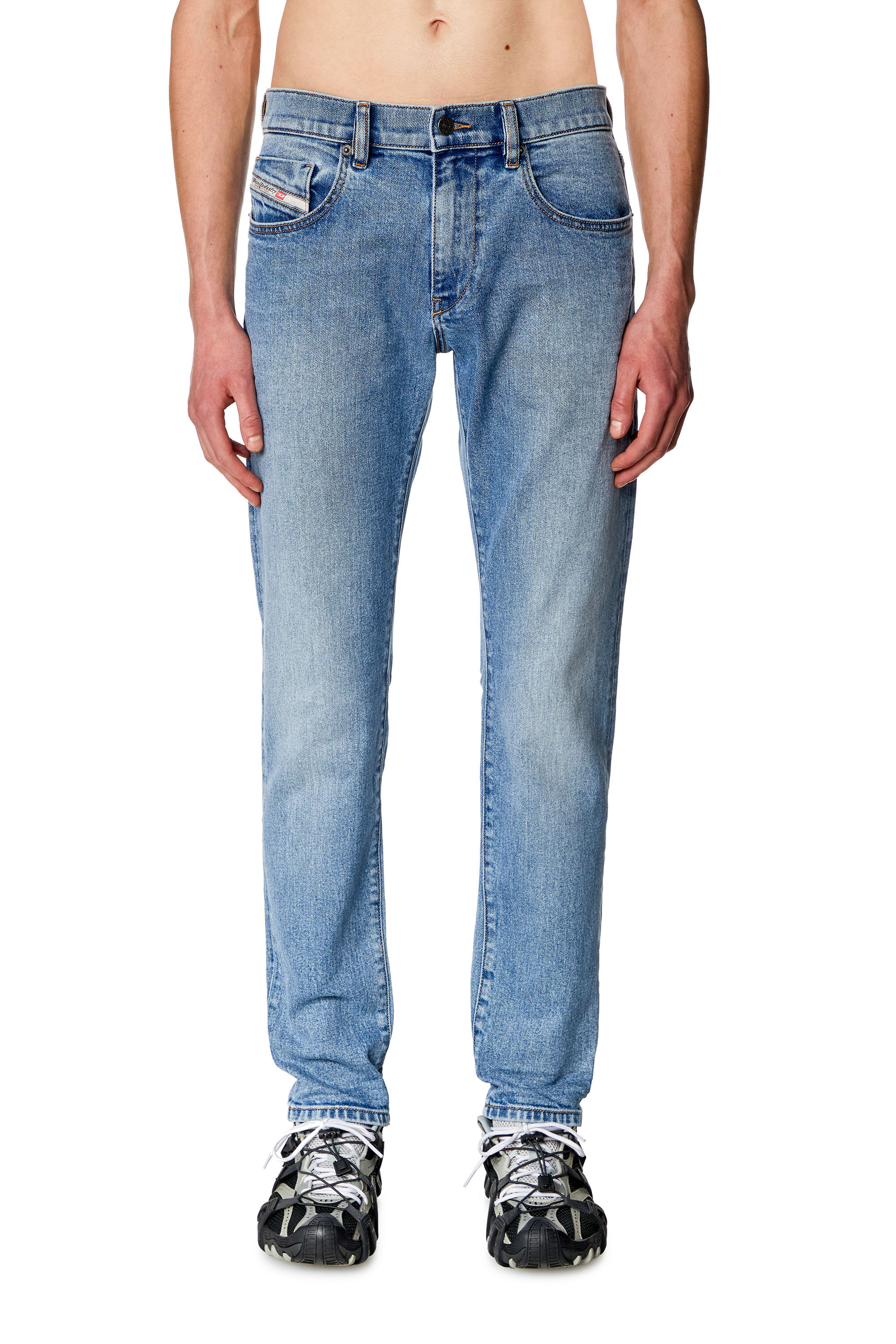 Diesel - Slim Jeans 2019 D-Strukt 0CLAF, Blu Chiaro - Image 3