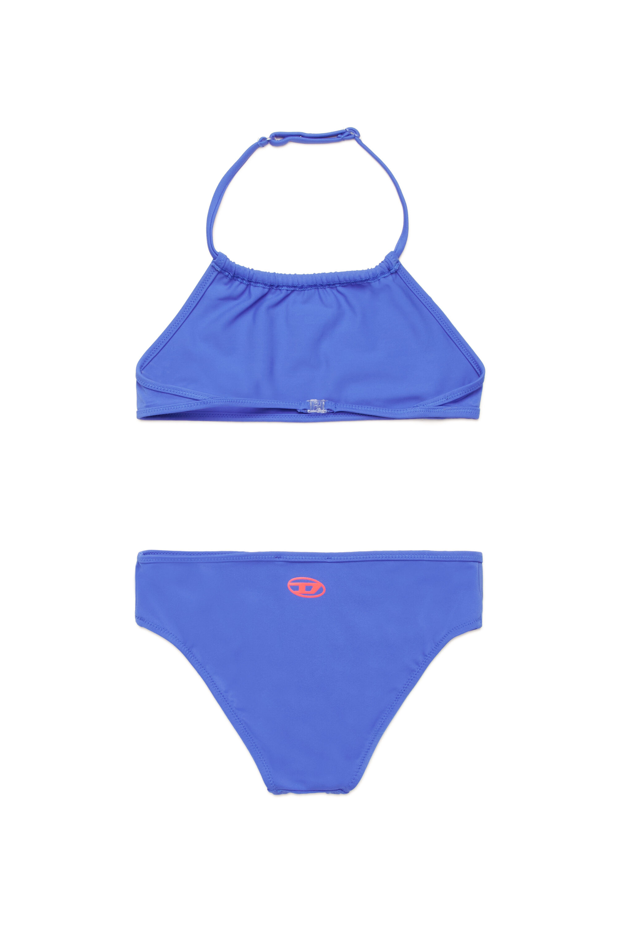Diesel - MLEAX, Damen Neckholder-Bikini mit Oval D-Logo in Blau - 2