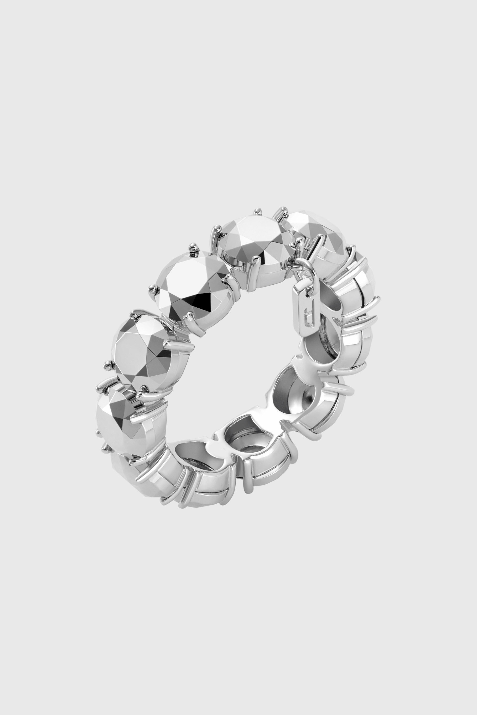 Diesel - DL1359040 STERLING SILVER JEWEL, Anello a fascia in argento sterling Unisex in Argento - 1