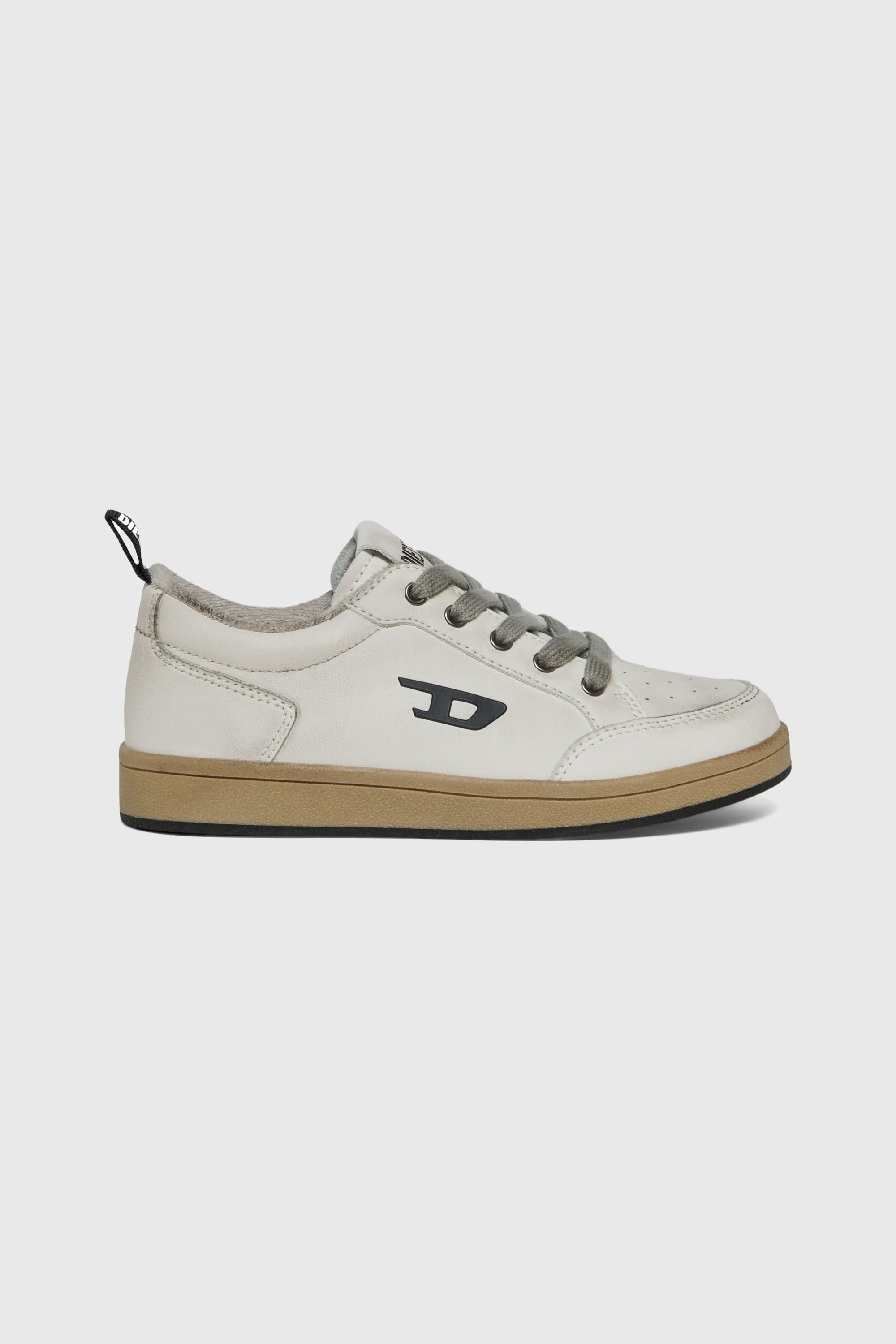 Diesel - S-KIRJY, Unisex S-Kirjy - Perforierte Sneakers mit D Logo in Wei&szlig; - 1