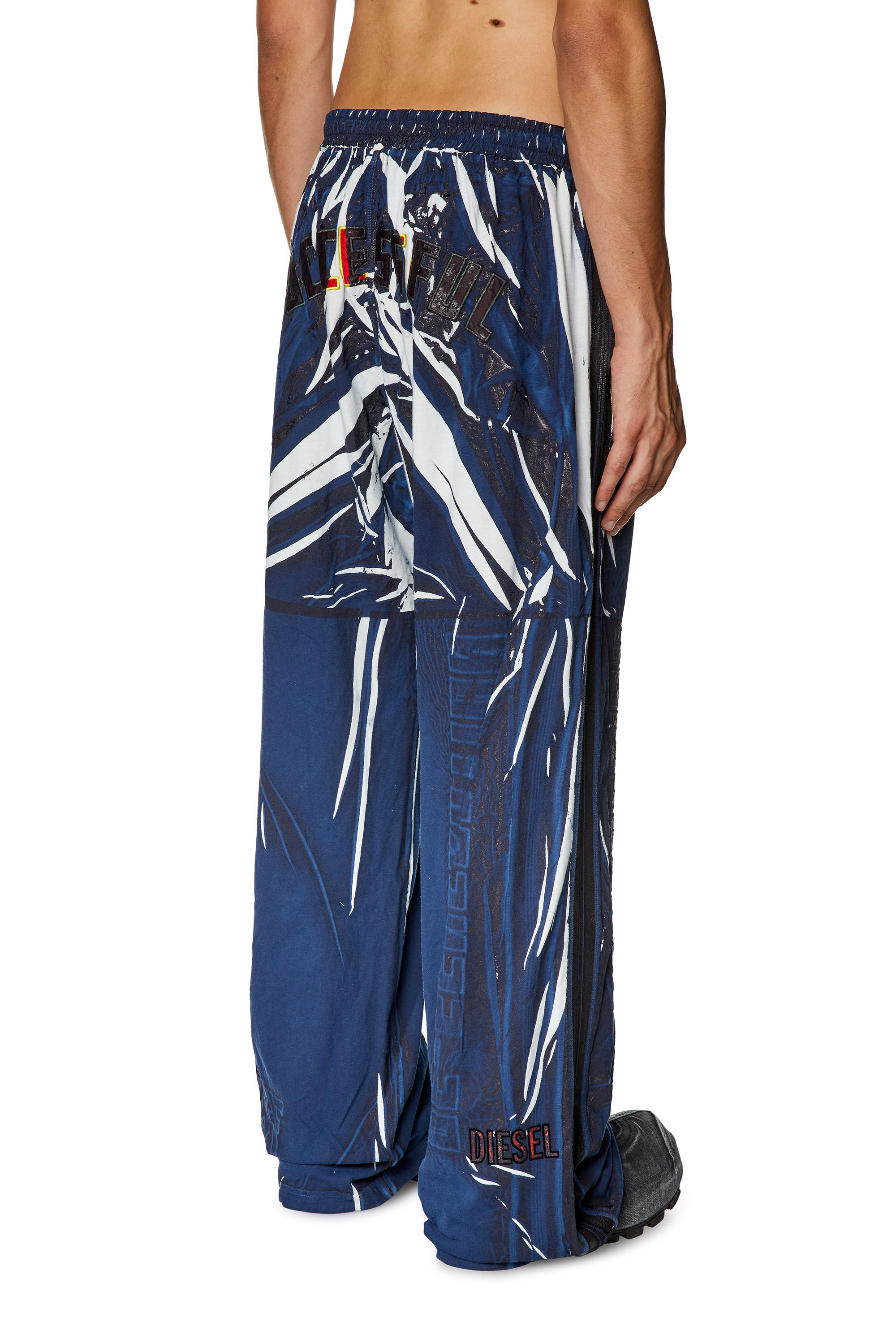 Diesel - P-ROWY-LONG, Herren Trackhose mit schattiertem Overprint in Dunkelblau - 4