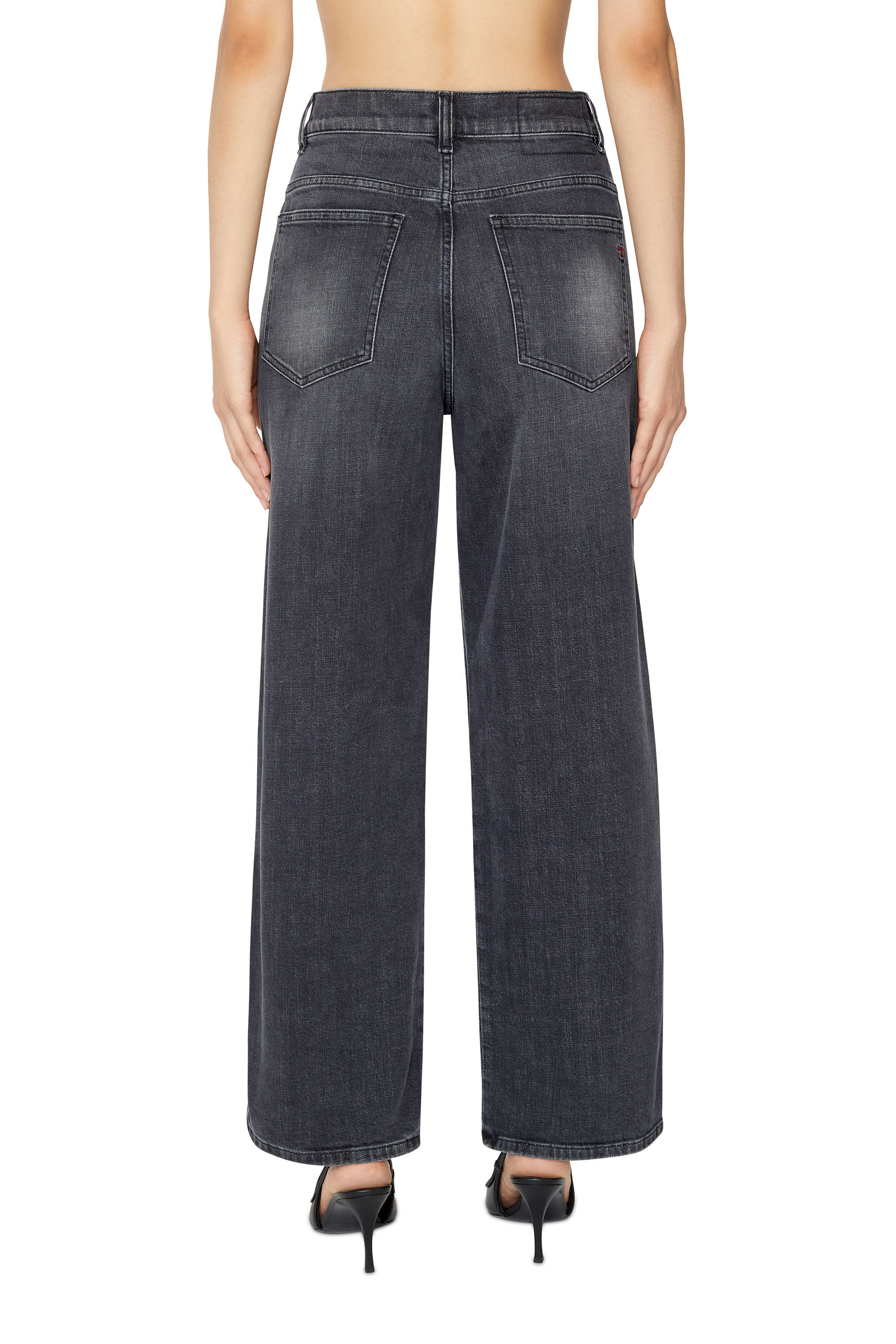 Diesel - 2000 09E35 Bootcut and Flare Jeans, Schwarz/Dunkelgrau - Image 4