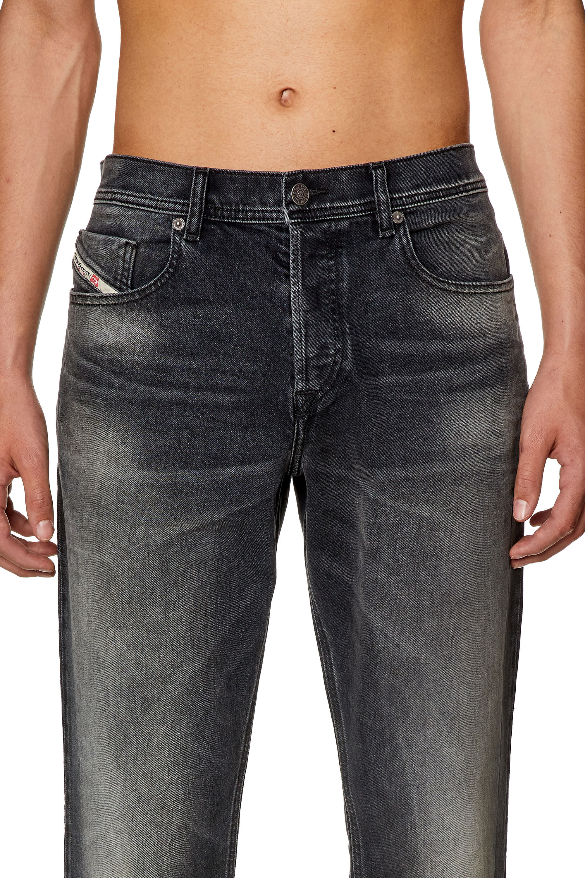 Diesel - Tapered Jeans 2023 D-Finitive 09G20, Nero/Grigio scuro - Image 5