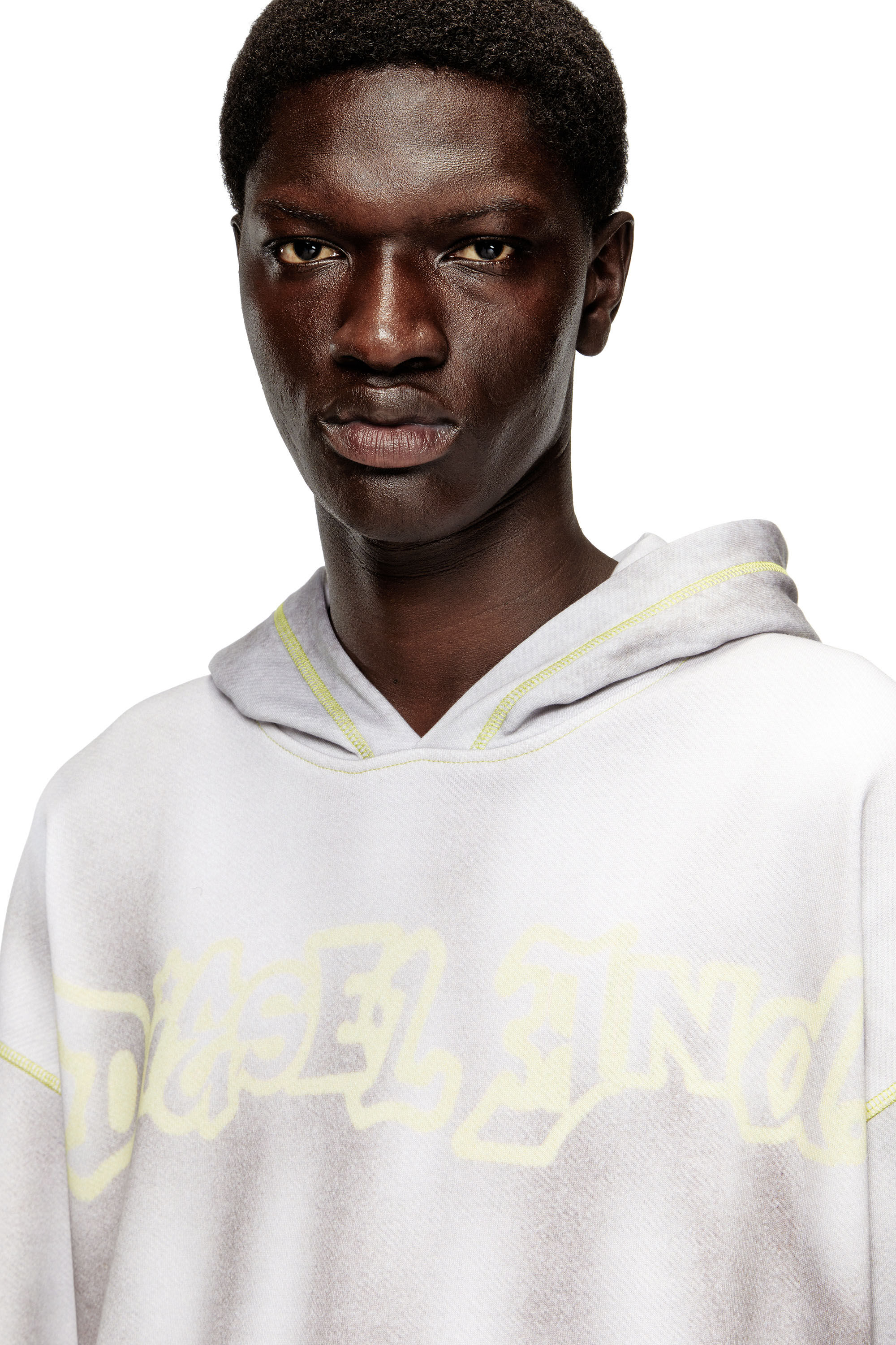 Diesel - S-BOXT-HOOD-SHOW, Herren Kapuzenpullover mit Graffiti-Print in Hellgrau - 5