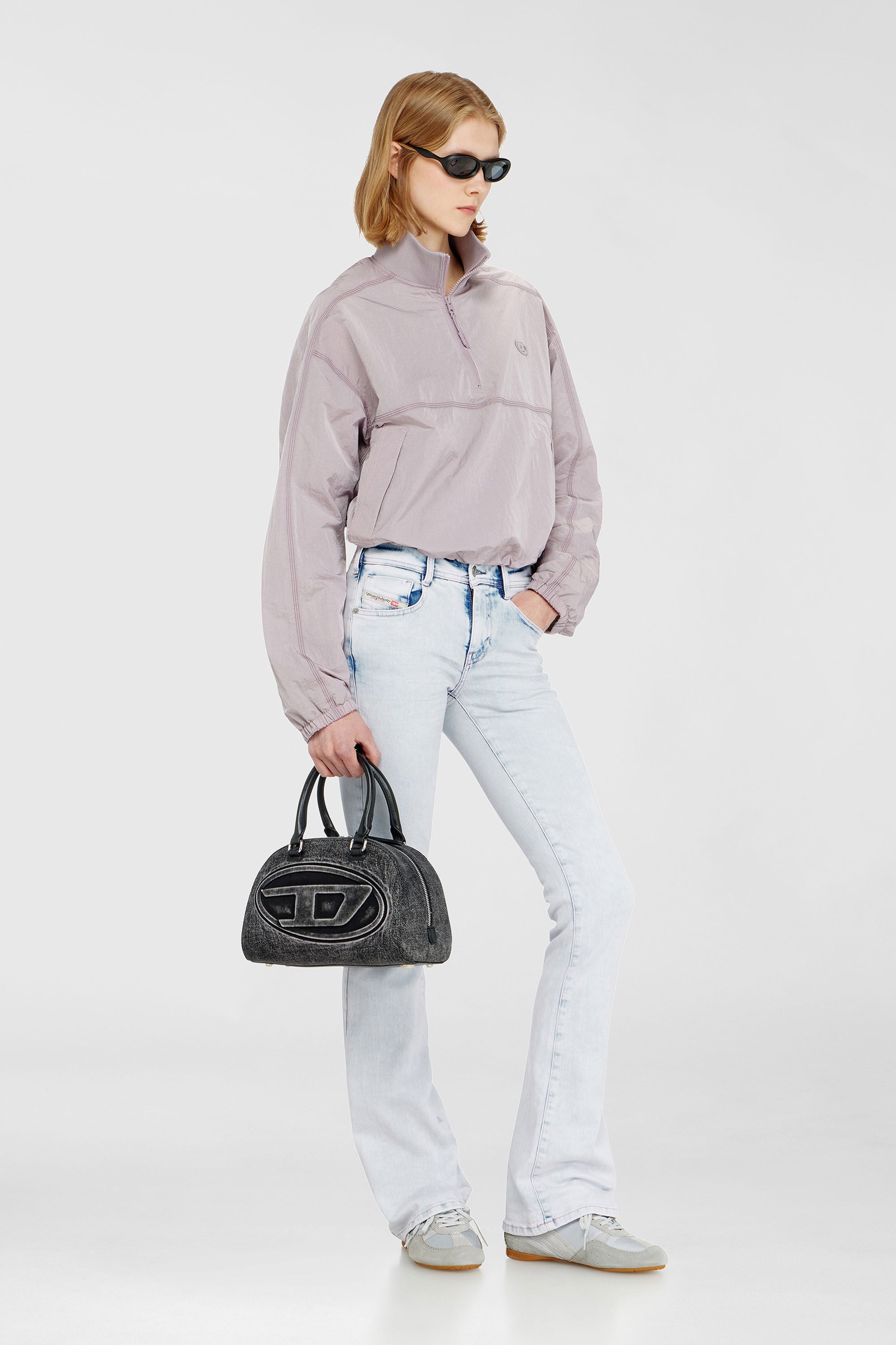 Diesel - G-ANOCK, Veste en nylon relaxed &agrave; col montant Femme in Violet - 1