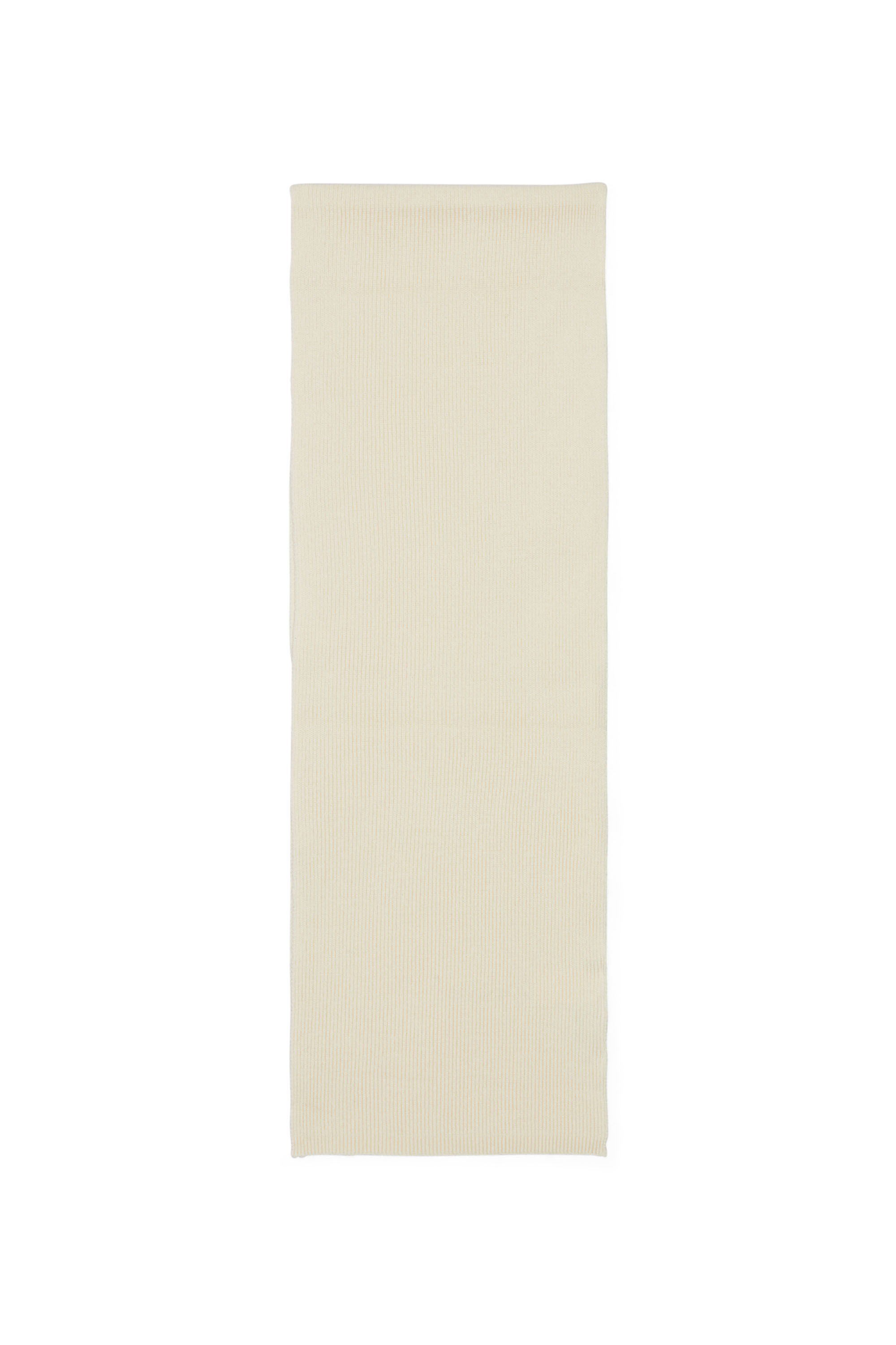 Diesel - K-CODER SCARF, Sciarpa a costine in misto lana Unisex in Bianco - 3