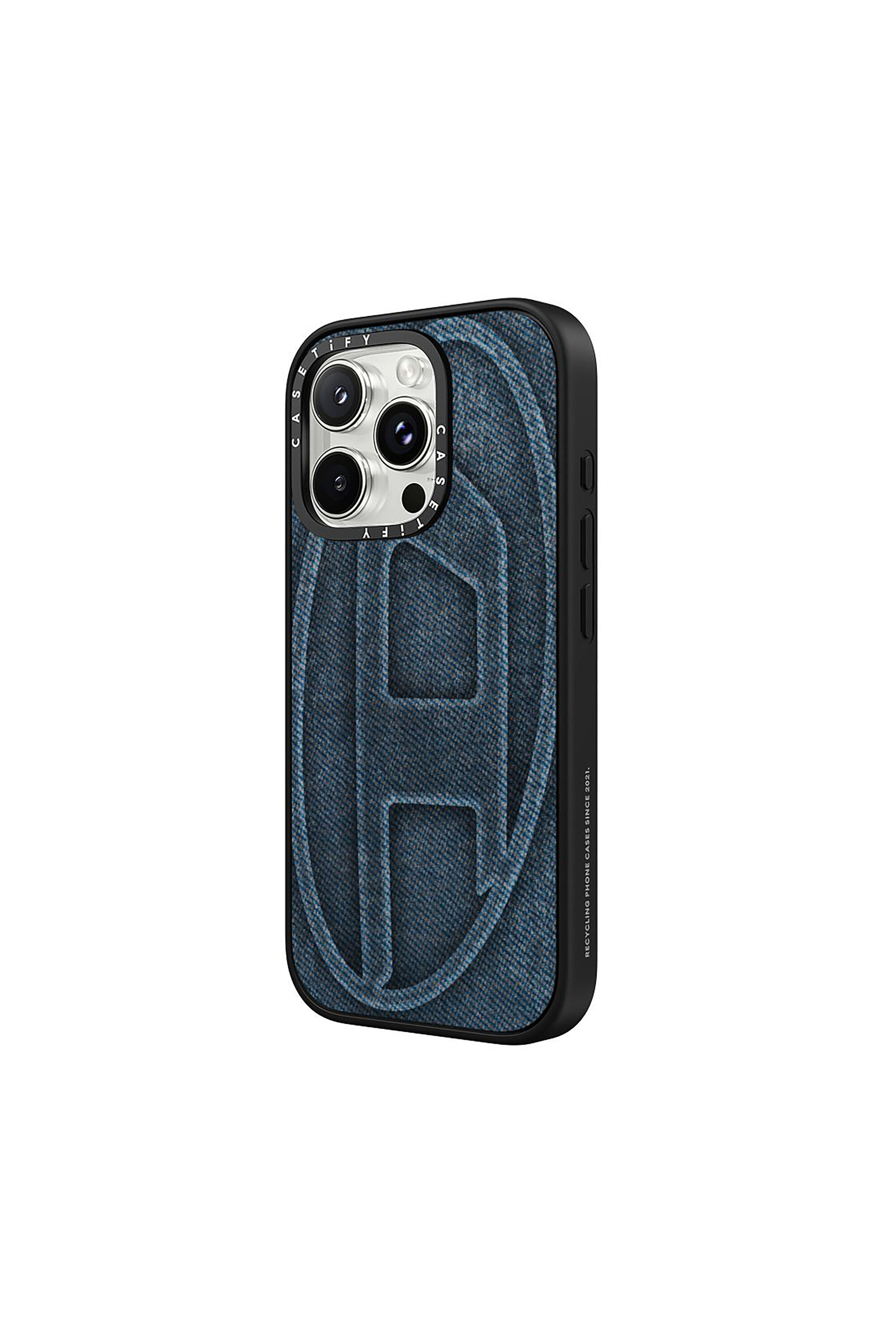 Diesel - 60583 MOULDED CASE, Unisex H&uuml;lle Oval D impact f&uuml;r iPhone 16 Pro in Blau - 2