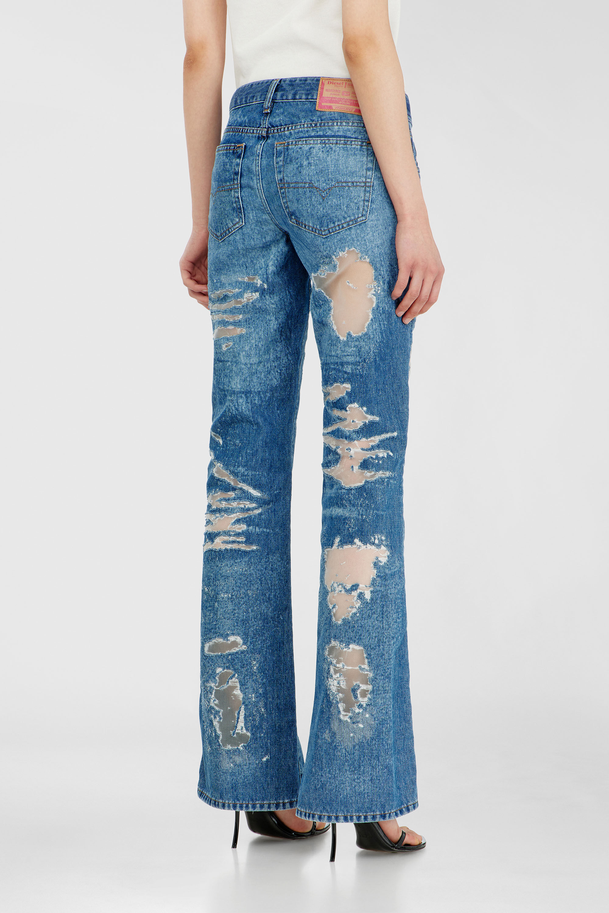 Diesel - Bootcut Jeans 1969 D-Ebbey 068ZH Donna, Blu medio - Image 3