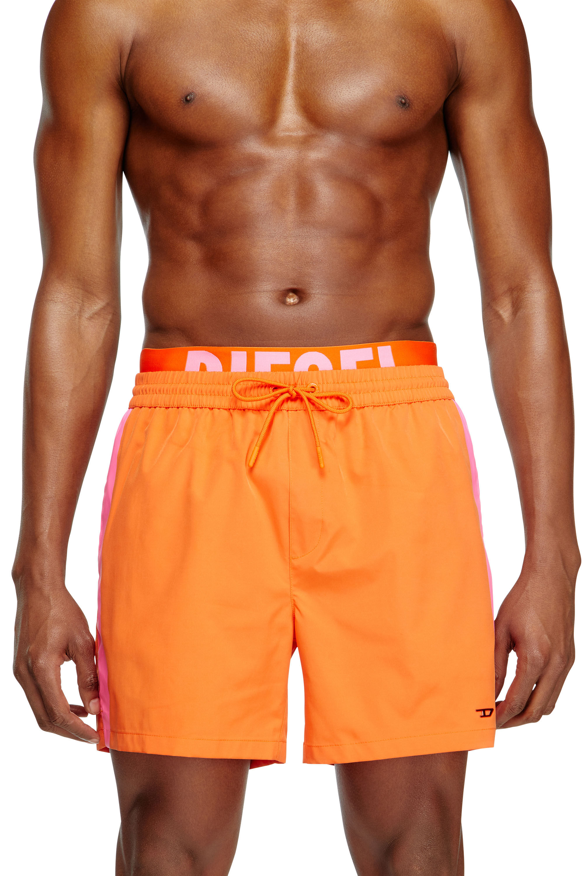 Diesel - VISPER-41-D-POP, Short de bain mi-long à taille hybride Homme in Polychrome - 1