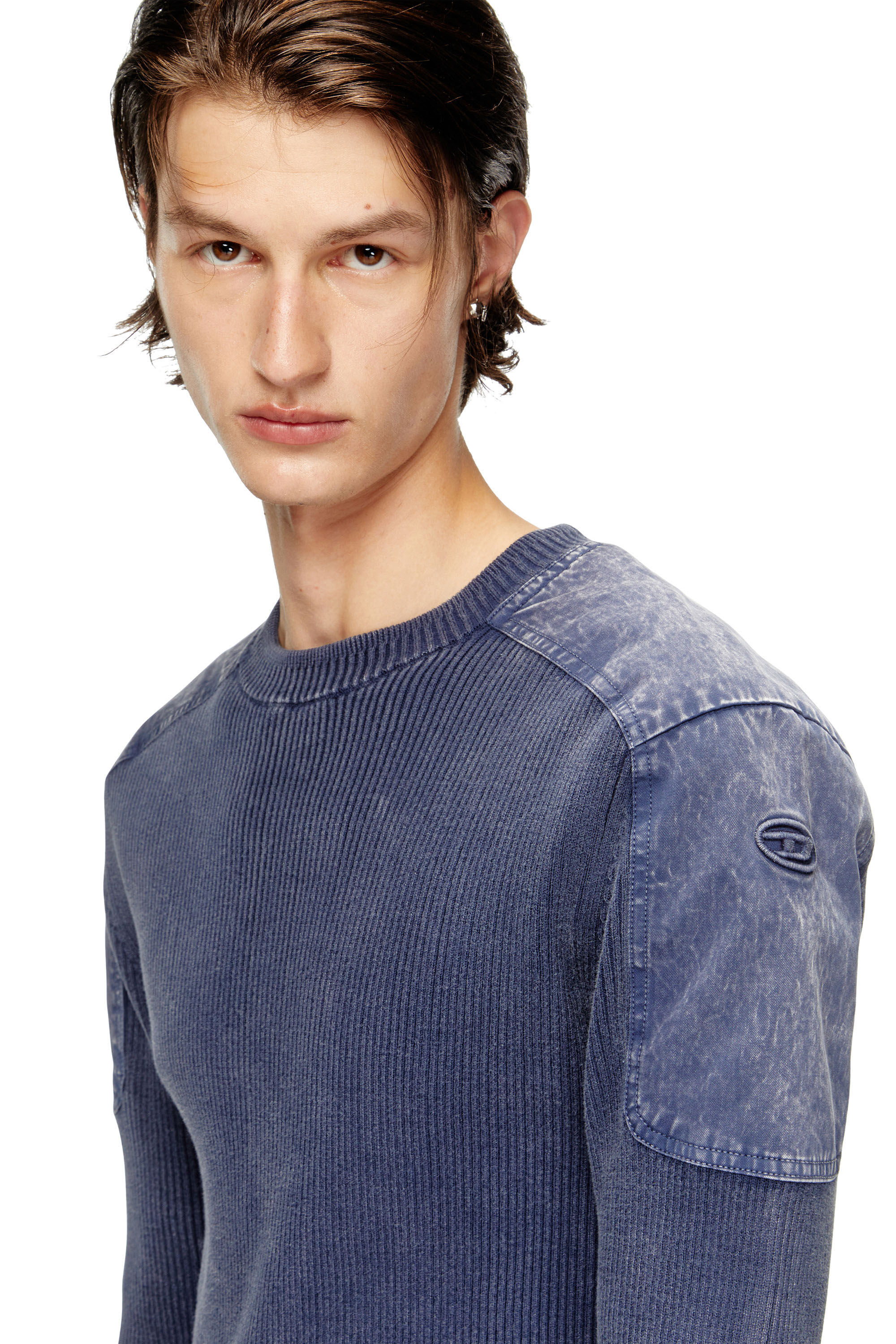 Diesel - K-MARTIN, Maglia con spalle a contrasto Uomo in ToBeDefined - 5