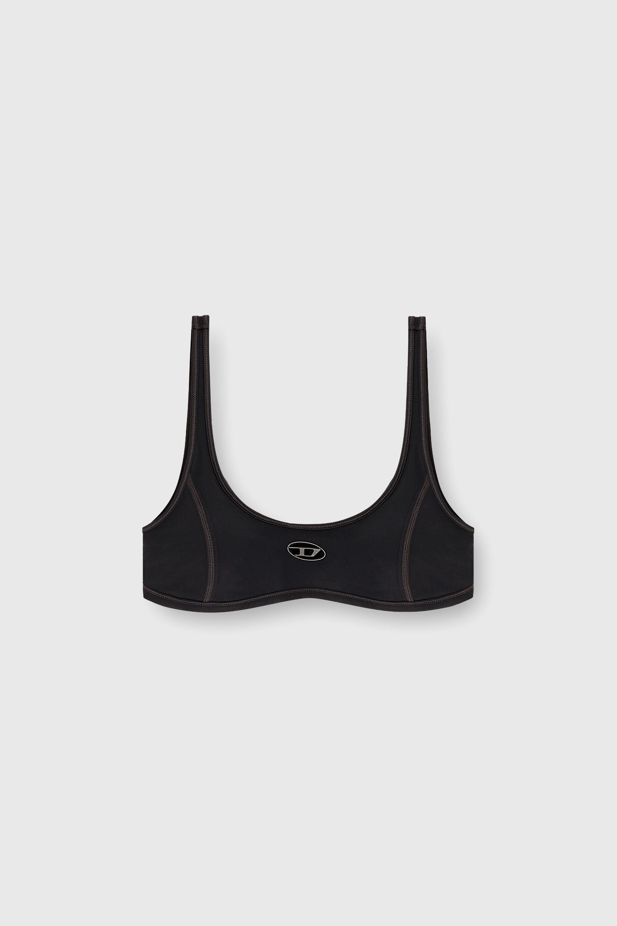 Diesel - CHELSEA-UTLT, Damen Sport-BH mit Cutout-Logo in Schwarz - 2