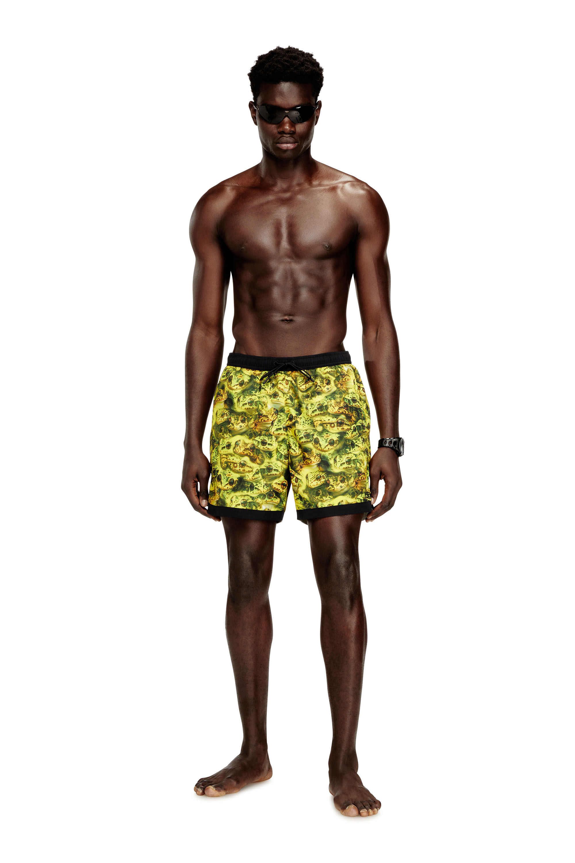 Diesel - SOCCER-41-D-POP-C, Herren Badeanzug im Boxershorts-Stil mit Allover-Print in null - 2