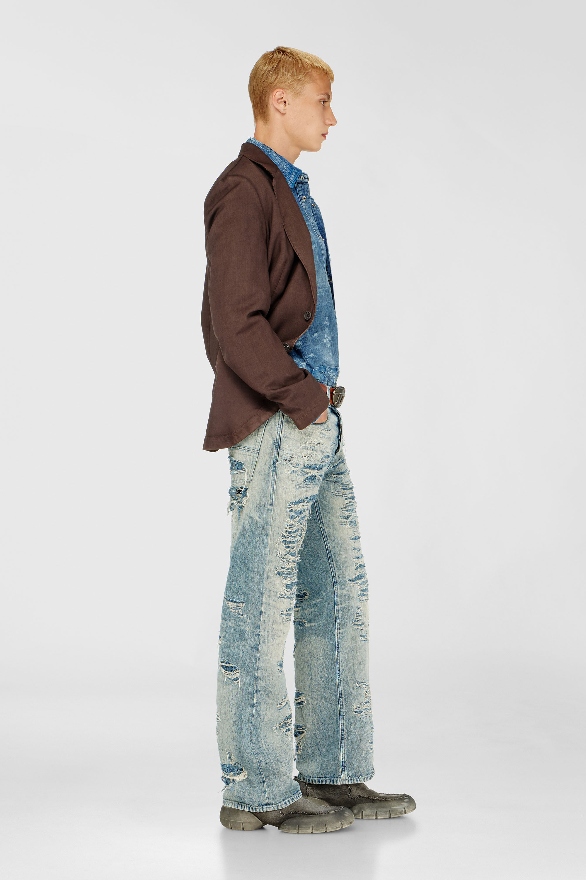 Diesel - Herren Relaxed Jeans 1980 D-Eeper 068YM, Mittelblau - 2
