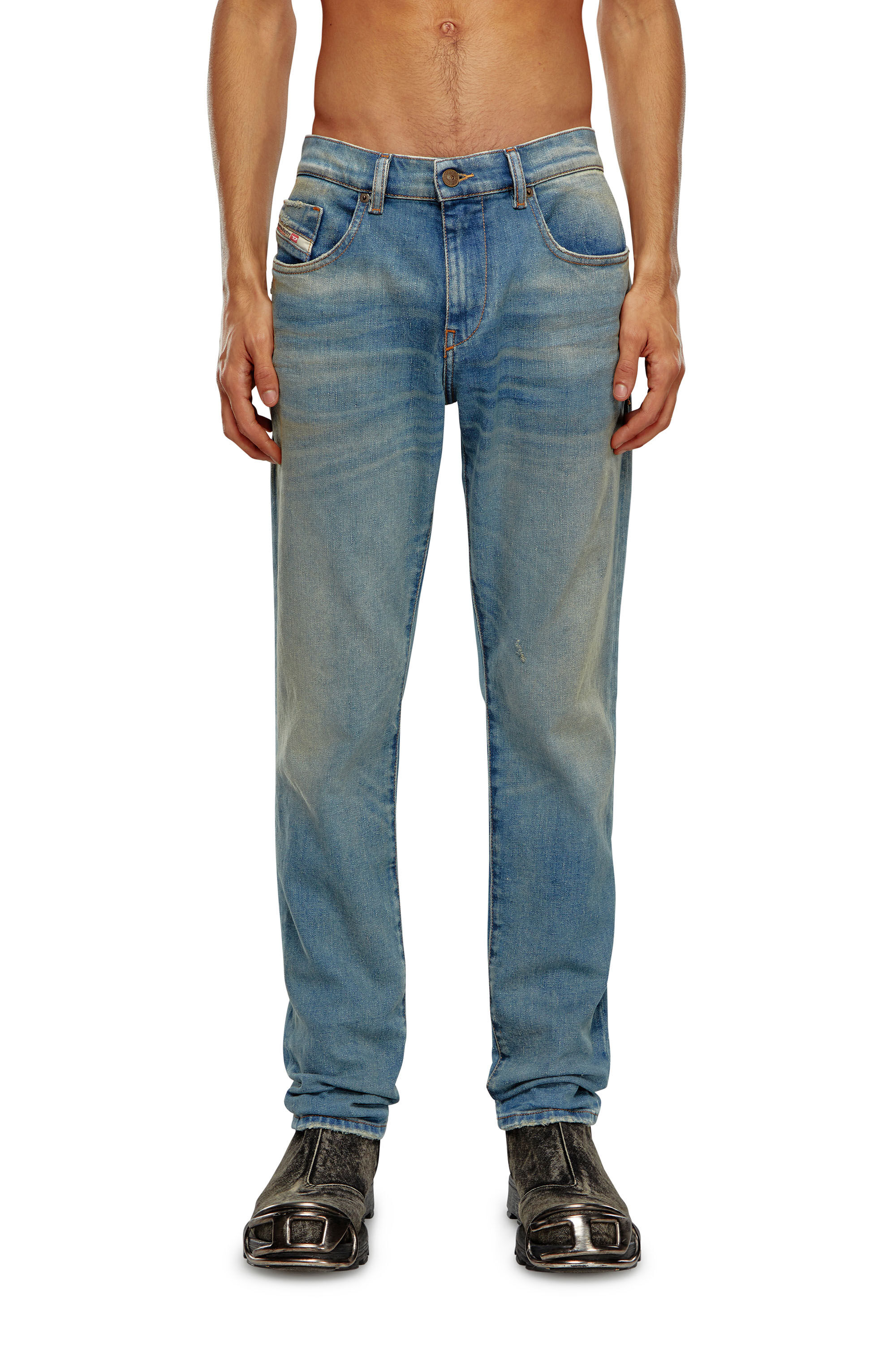 Diesel - Slim Jeans 2019 D-Strukt 09H50, Blu medio - Image 3