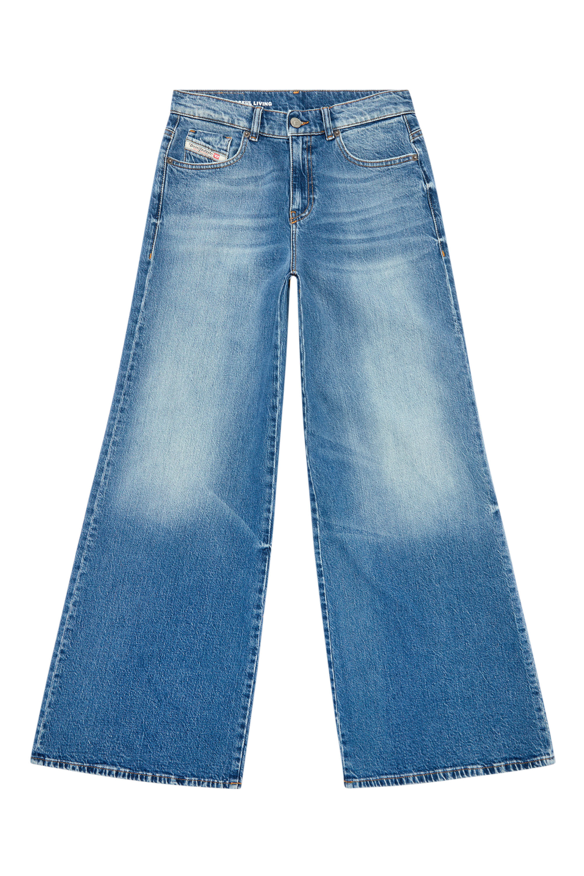 Diesel - Bootcut and Flare Jeans 1978 D-Akemi 007P9, Bleu moyen - Image 2