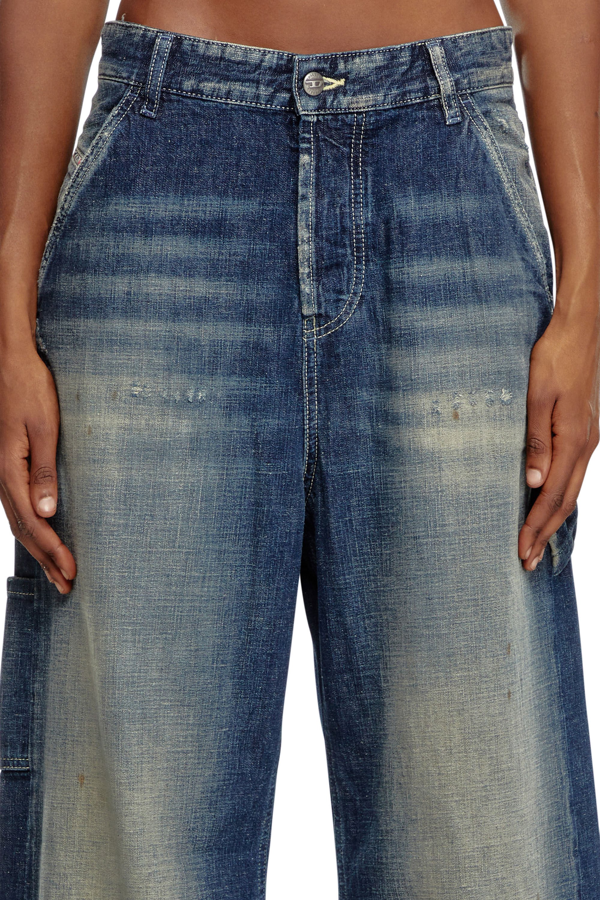 Diesel - Femme Straight Jeans 1996 D-Sire 09J91, Bleu Foncé - Image 5