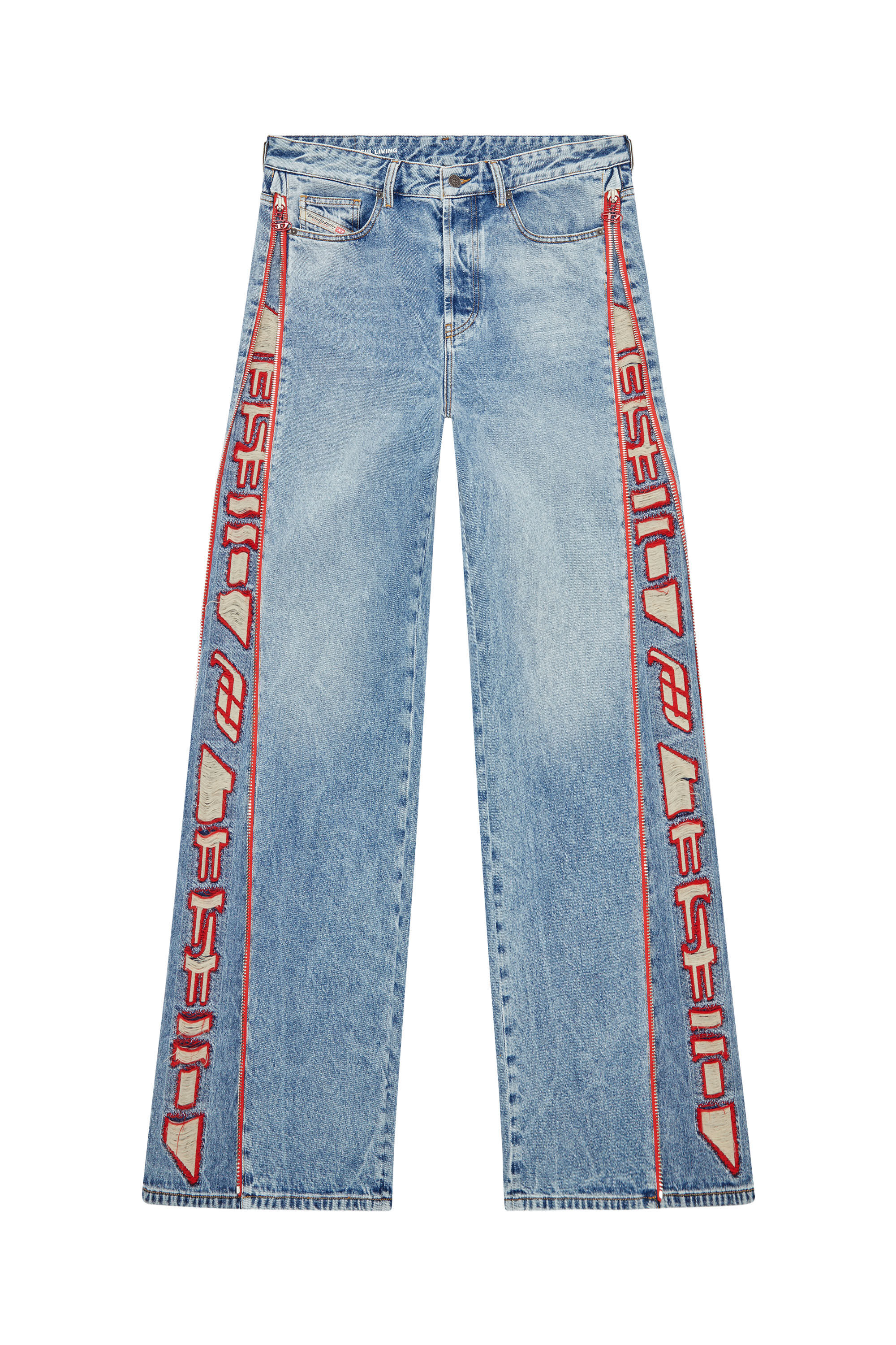 Diesel - Straight Jeans D-Rise 09G47, Hellblau - Image 2