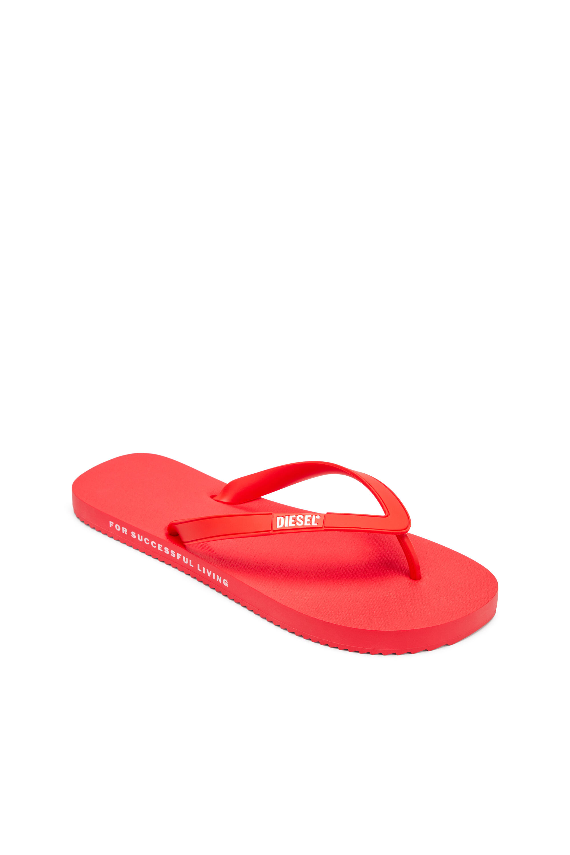 Diesel - SA-RIO, Sa-Rio-Infradito in gomma Uomo in Rosso - 6