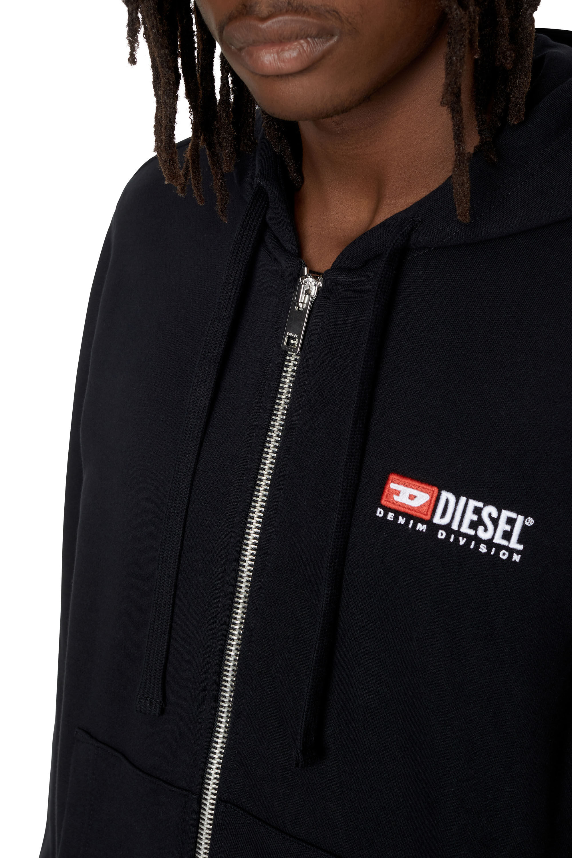 Diesel - S-GINN-HOOD-ZIP-DIV, Noir - Image 6