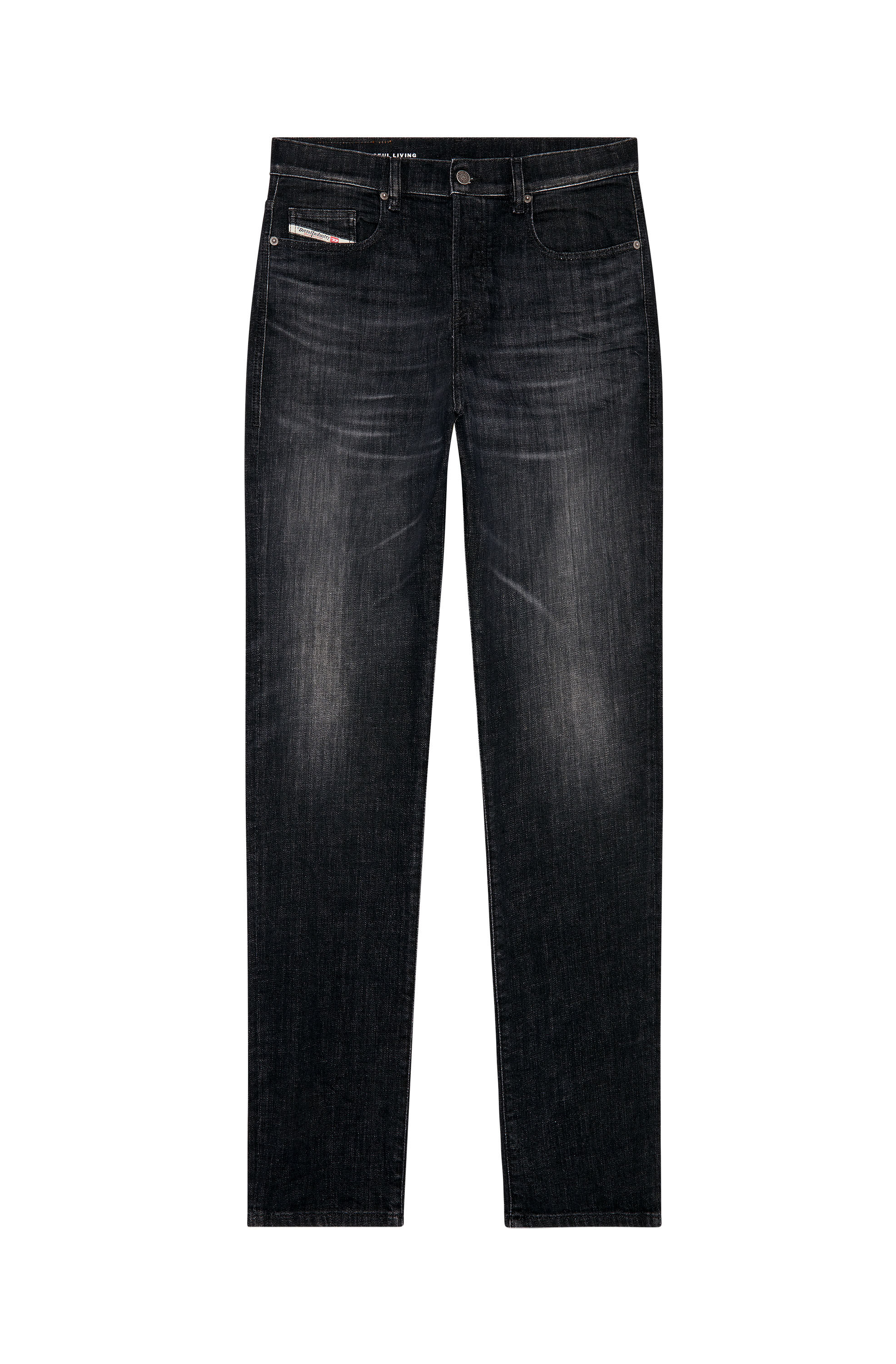 Diesel - Straight Jeans 2020 D-Viker 09H34, Noir/Gris foncé - Image 2