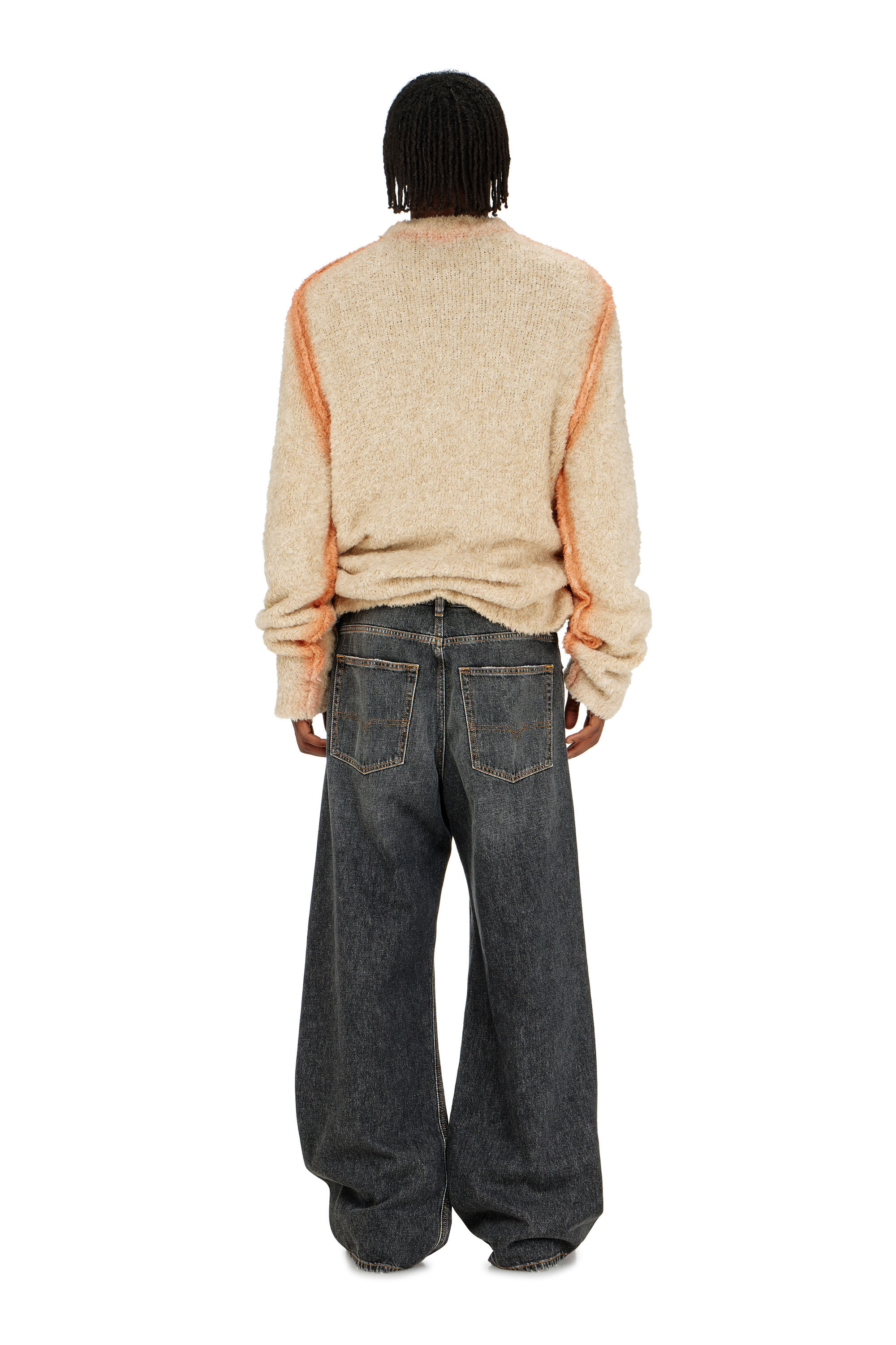 Diesel - Herren Relaxed Jeans D-Rise 007DN, Schwarz/Dunkelgrau - 3