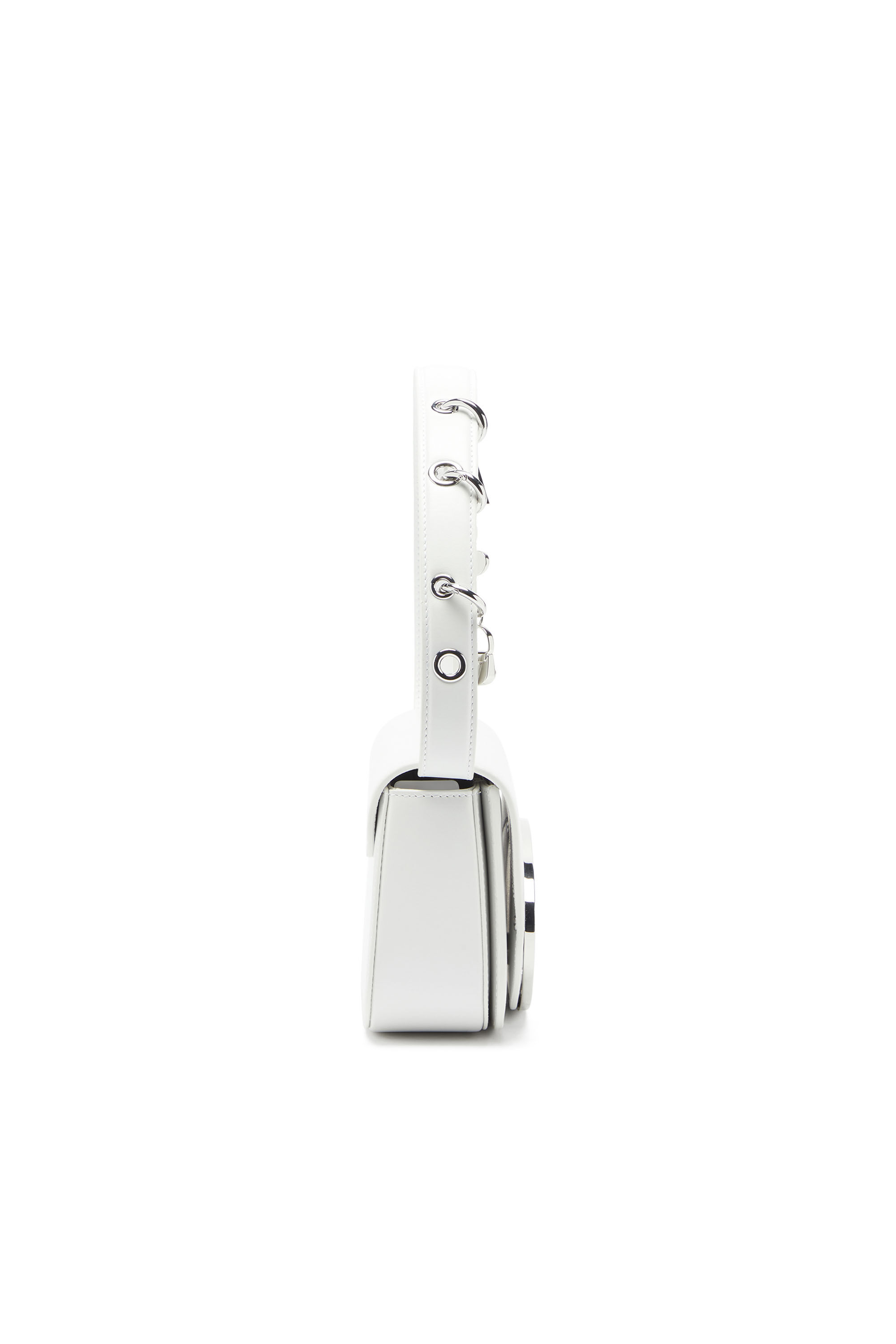 Diesel - 1DR, 1DR - Sac iconique &agrave; bandouli&egrave;re en cuir avec breloques poign&eacute;e Femme in Blanc - 4
