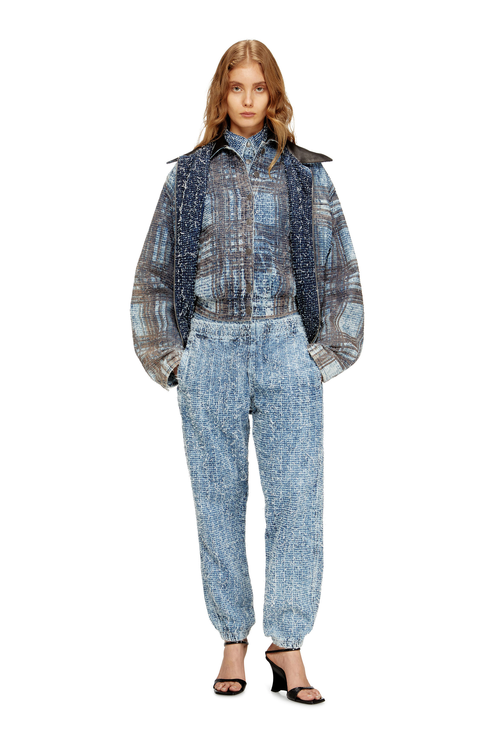 Diesel - Slim Jeans D-Labb 0ADCI Mixte, Bleu Clair - Image 1