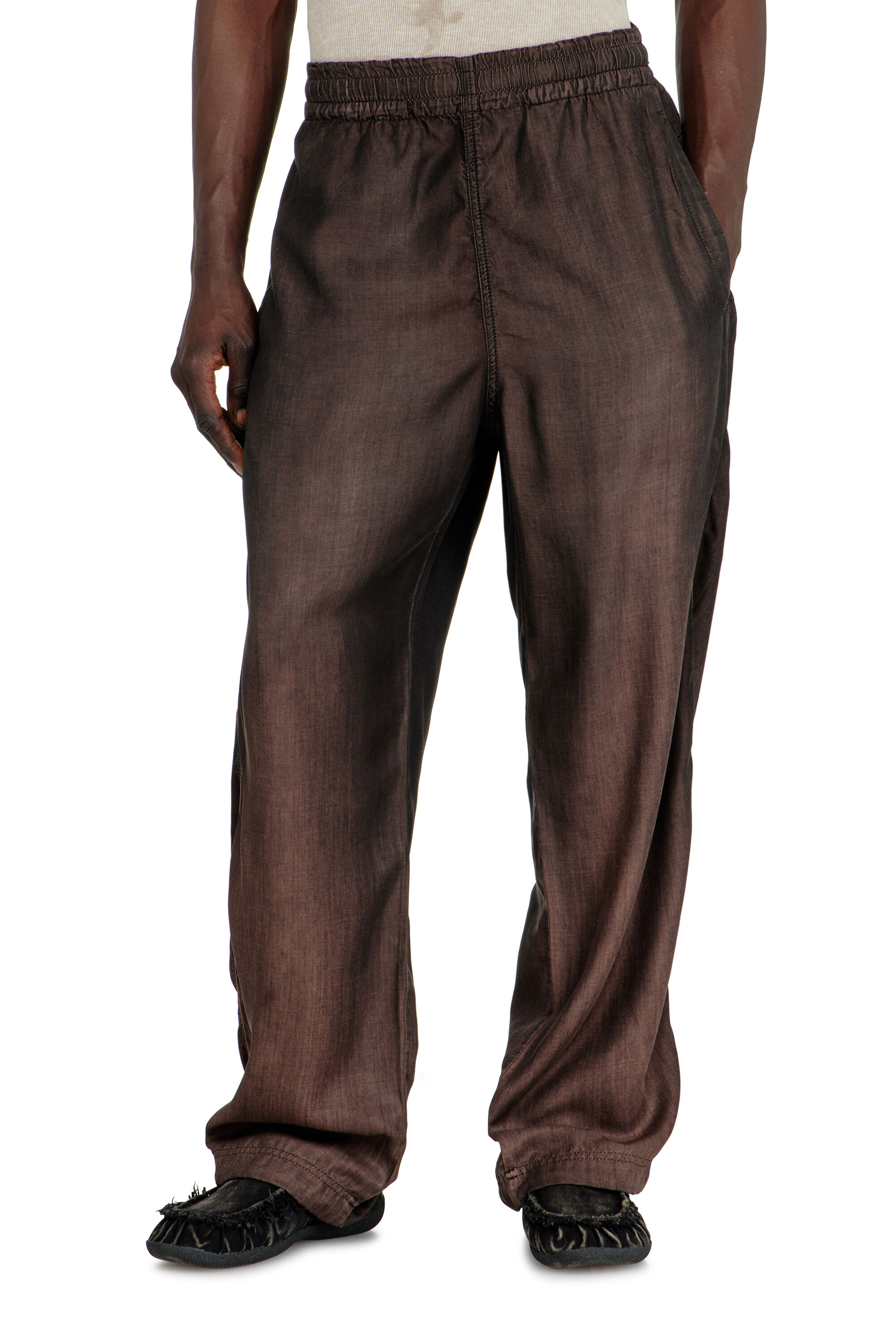Diesel - Relaxed Jeans D-Roder 068YF Mixte, Marron Fonc&eacute; - Image 2