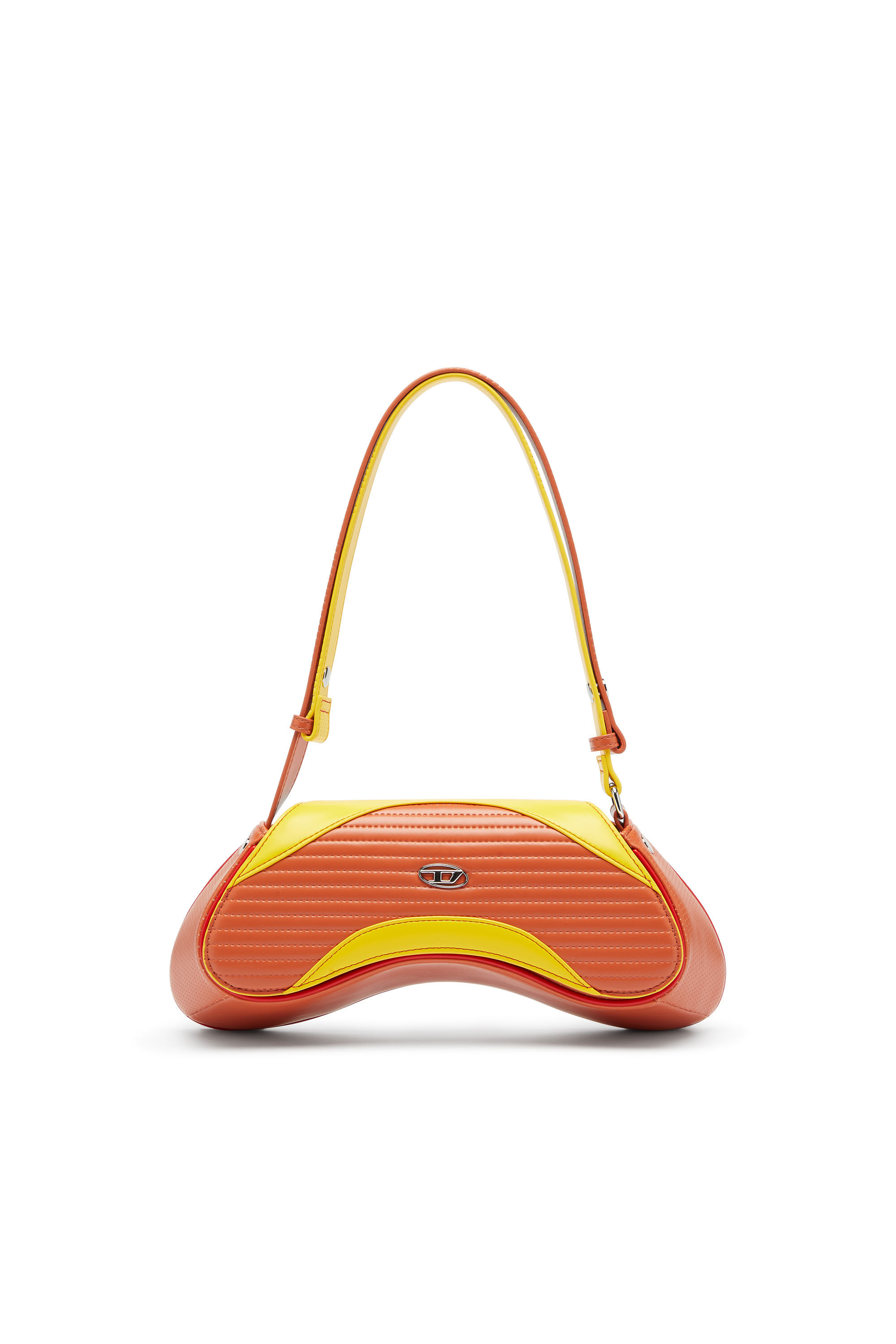 Diesel - PLAY CROSSBODY, Play - Sac bandouli&egrave;re en PU matelass&eacute; perfor&eacute; Femme in Polychrome - 1