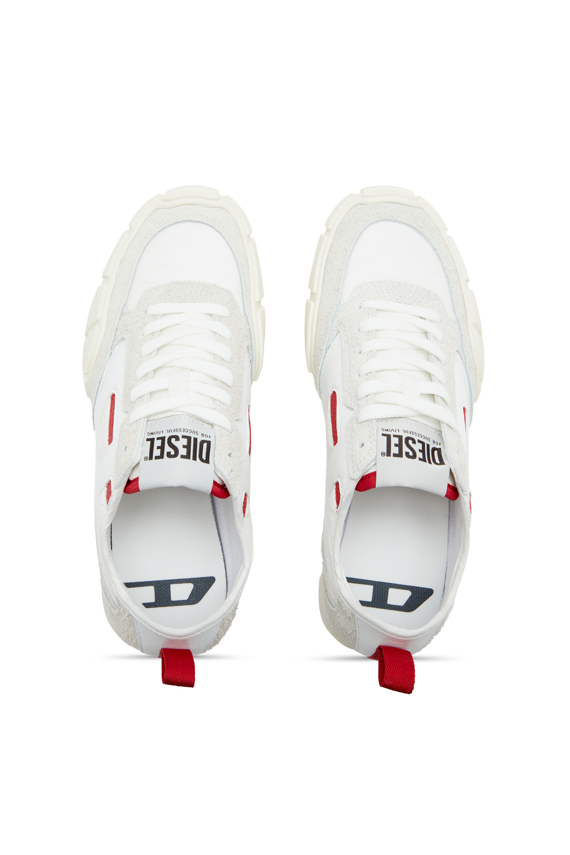 Diesel - S-PAGODHA LOW W, Sneakers en cuir, suède et tissu indéchirable Femme in ToBeDefined - 4