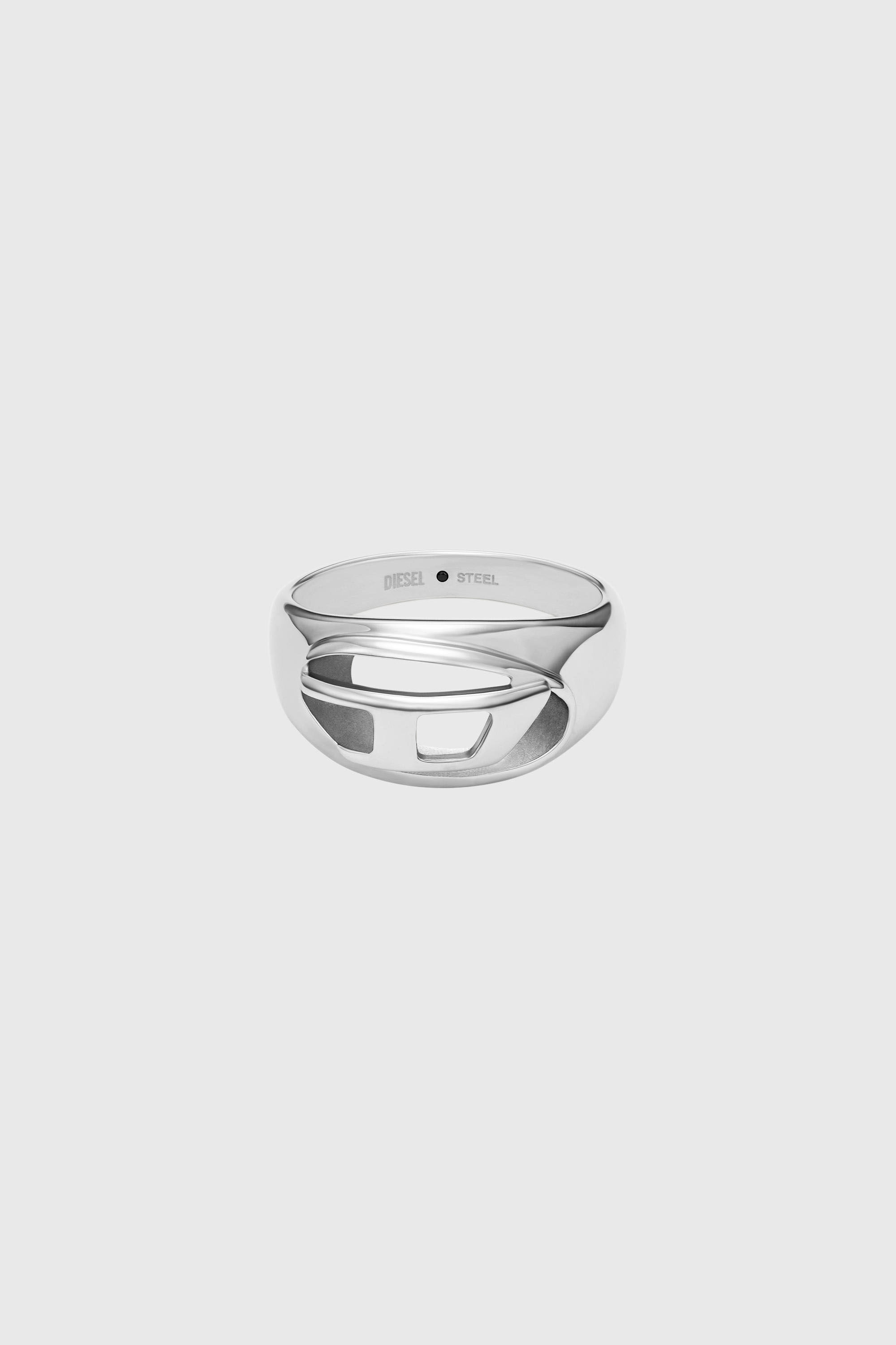 Diesel - DX1715040, Anello a fascia in acciaio inox Unisex in Argento - 2
