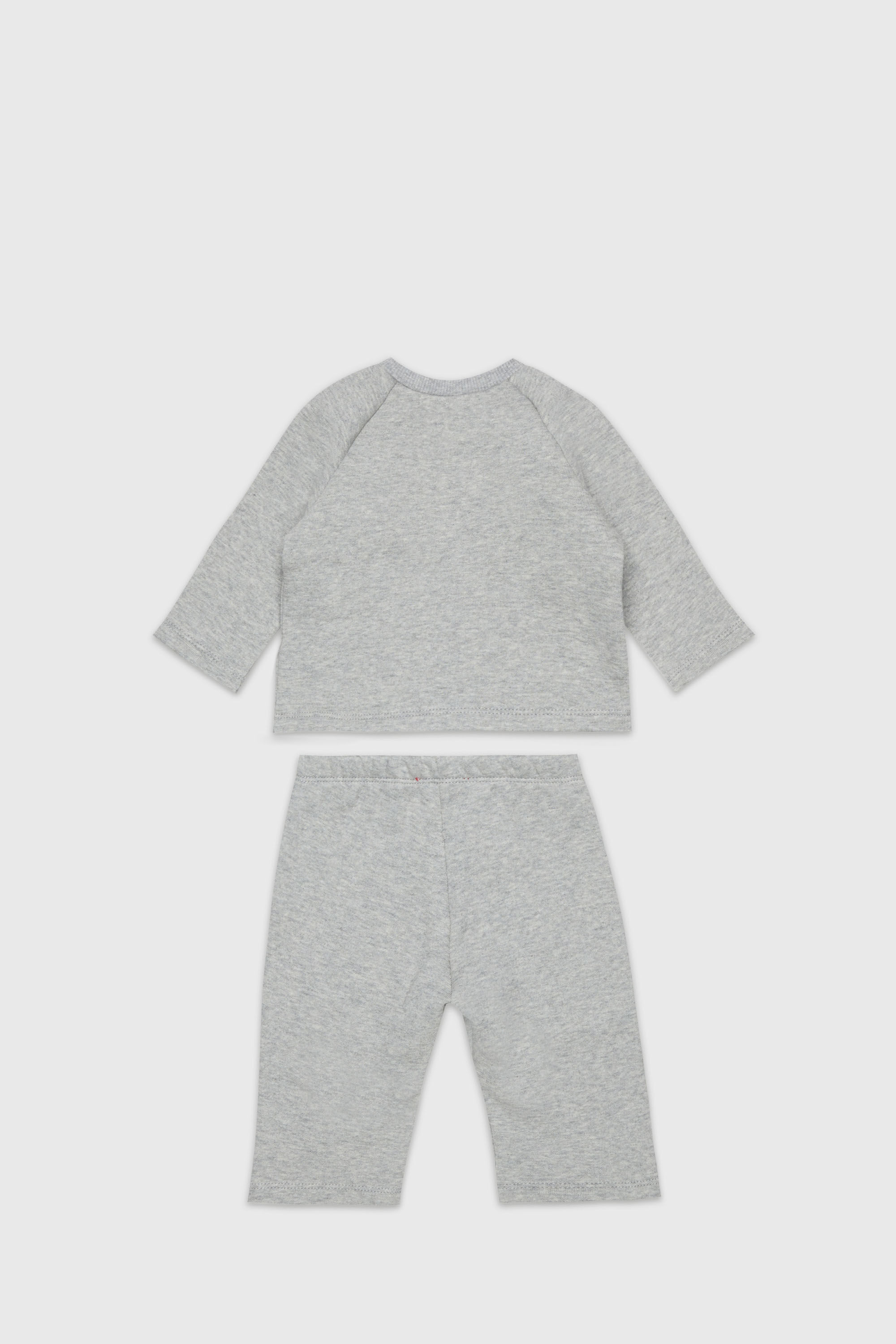 Diesel - SLUPY-SET-NB, Ensemble pour nouveau-n&eacute; avec imprim&eacute; logo Mixte in Gris - 2