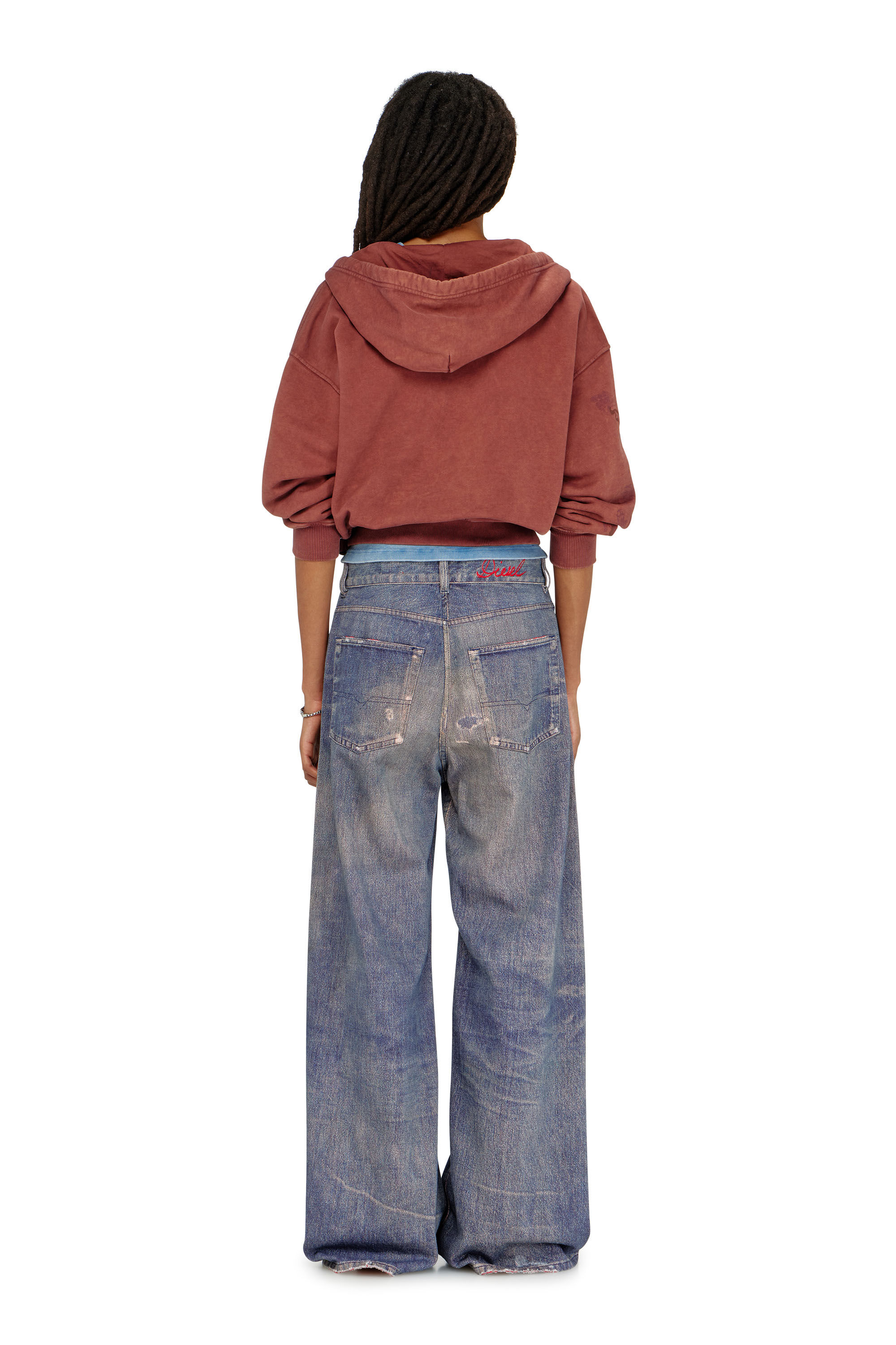 Diesel - Relaxed Jeans 1996 D-Sire 09P95 Donna, Blu Scuro - Image 3