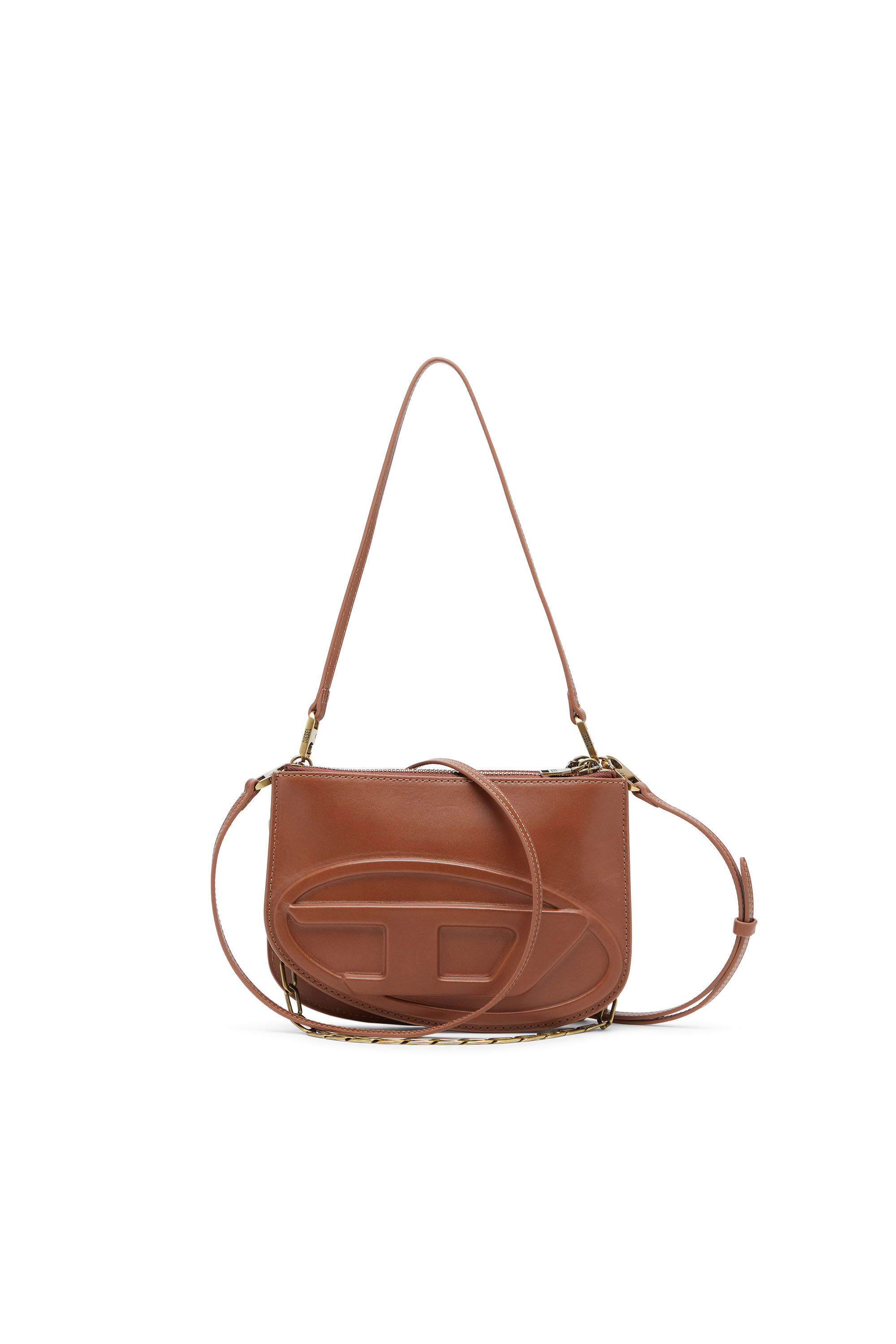 Diesel - 1DR TWIN, 1DR Twin-Borsa a spalla con due tasche in pelle pull-up Donna in Marrone - 1
