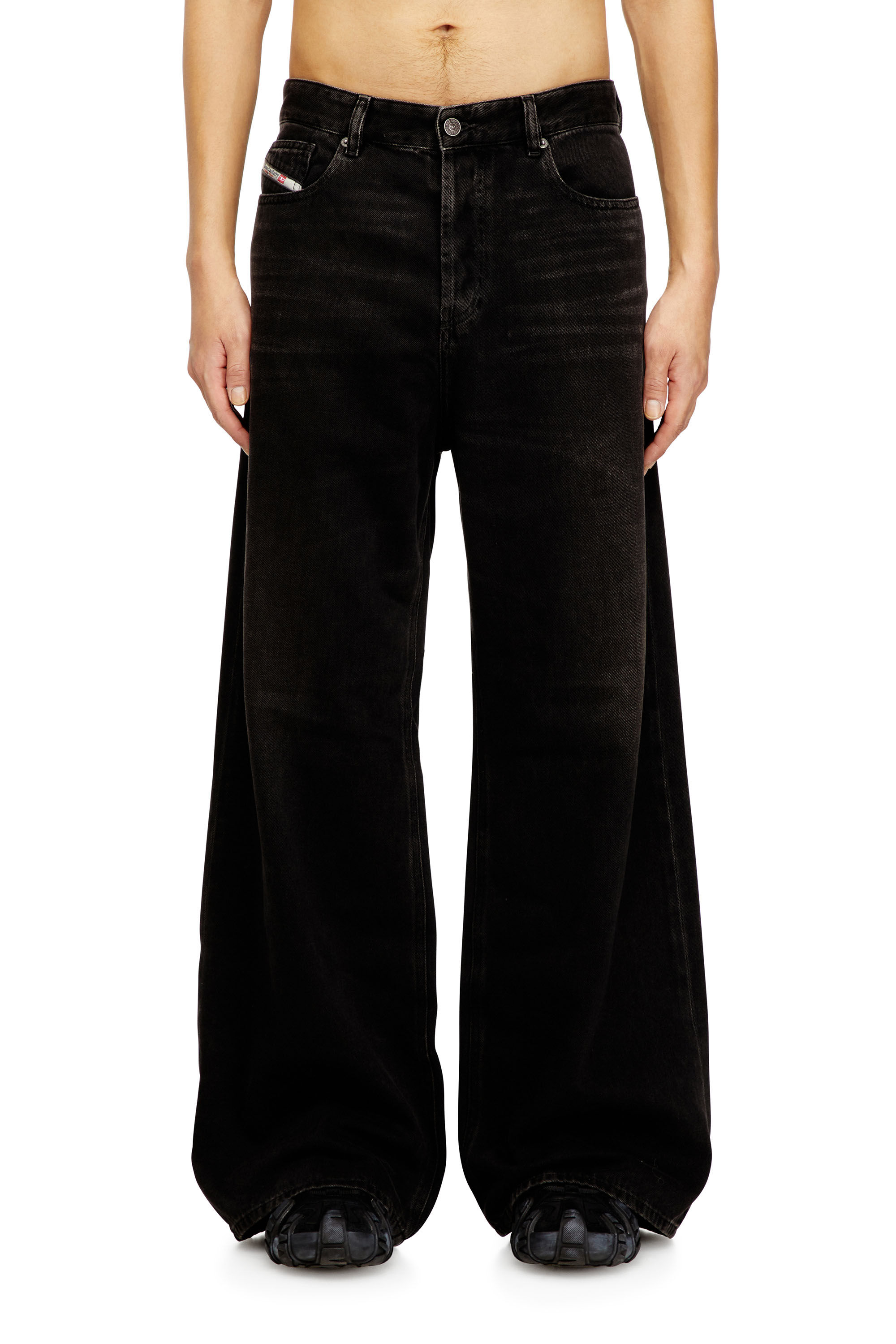 Diesel - Relaxed Jeans 1996 D-Sire 09J96 Donna, Nero/Grigio scuro - Image 6