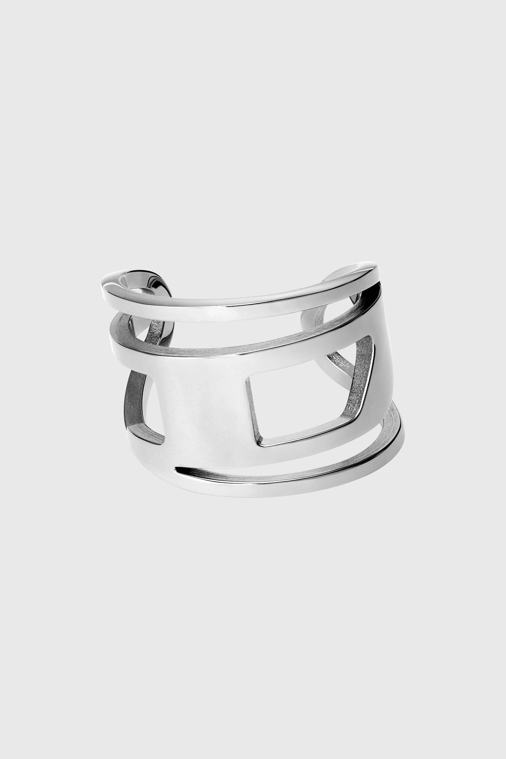 Diesel - DX1548040 JEWEL, Unisex Edelstahlband Ring in Silber - 2